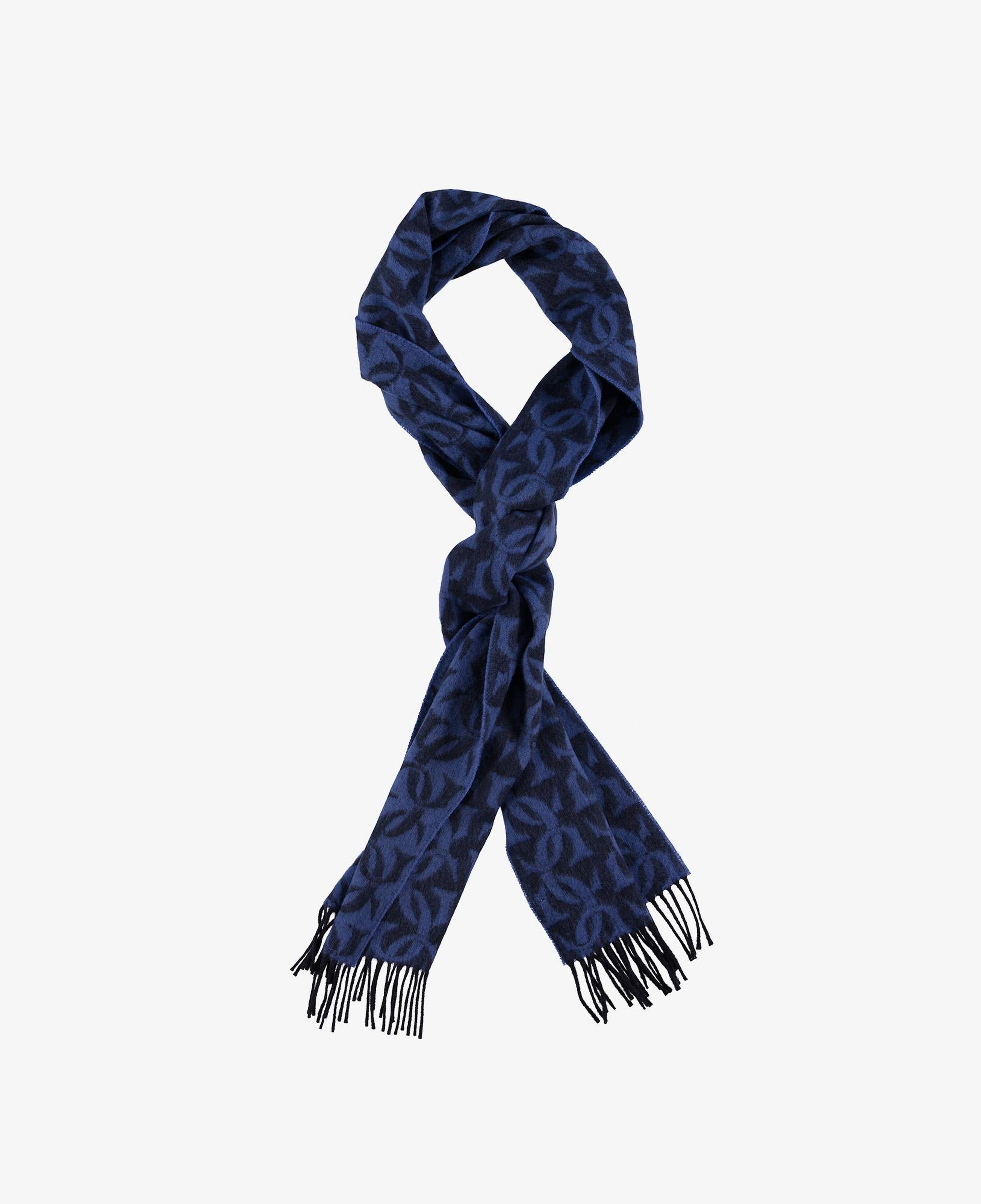 GANT Unisex Lacivert G Monogramlı Dokuma Atkı