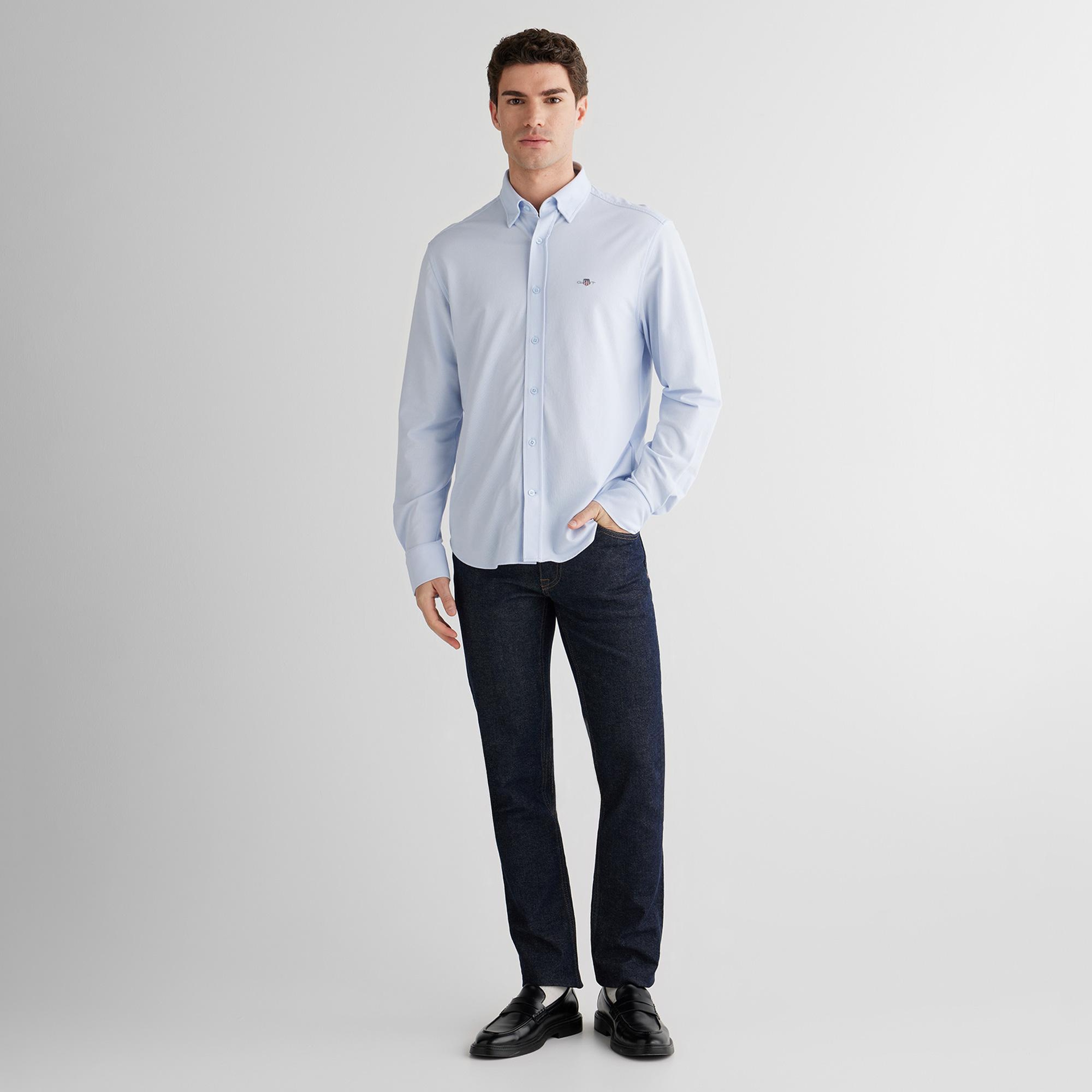 GANT Erkek Mavi Regular Fit Gömlek
