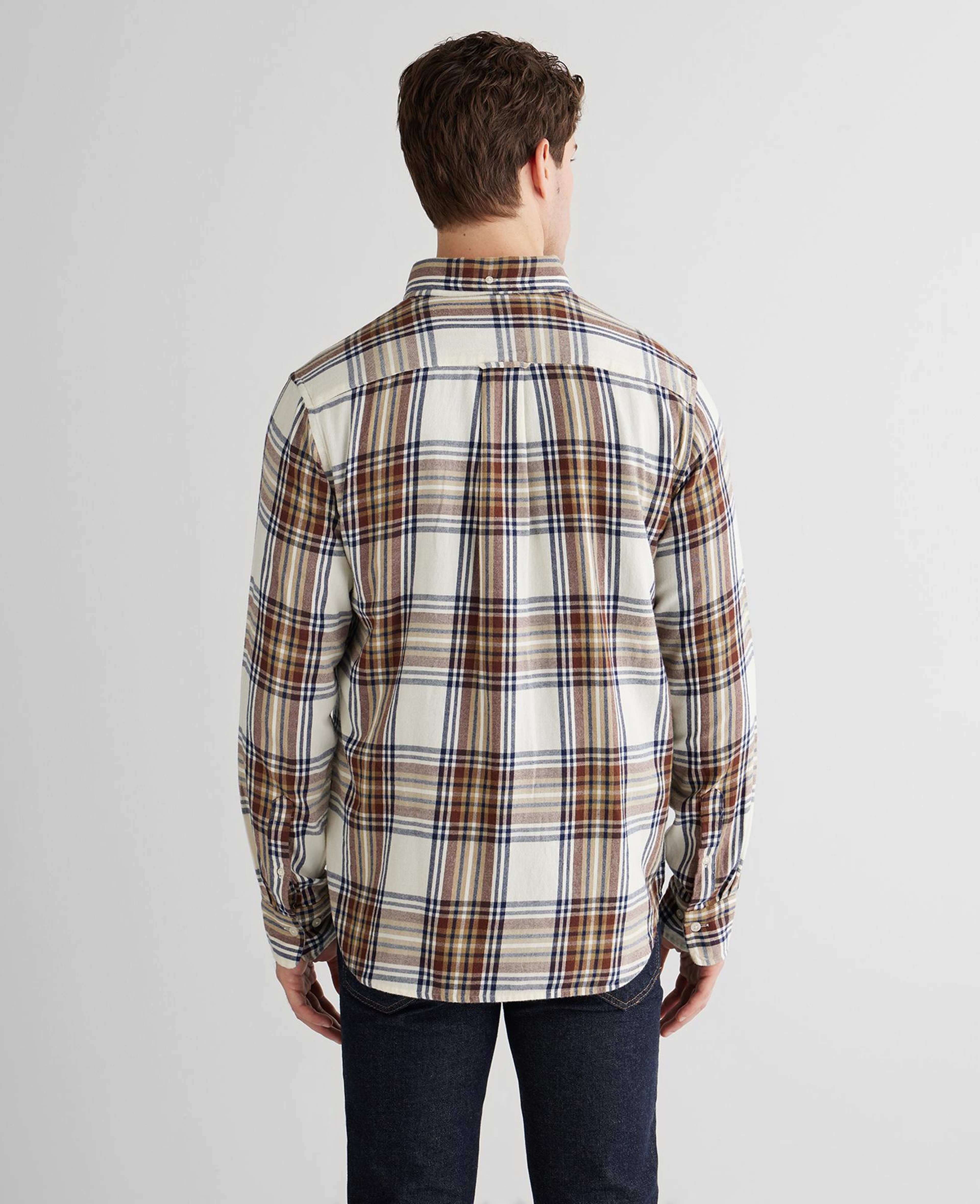 GANT Erkek Krem Regular Fit Düğmeli Gömlek