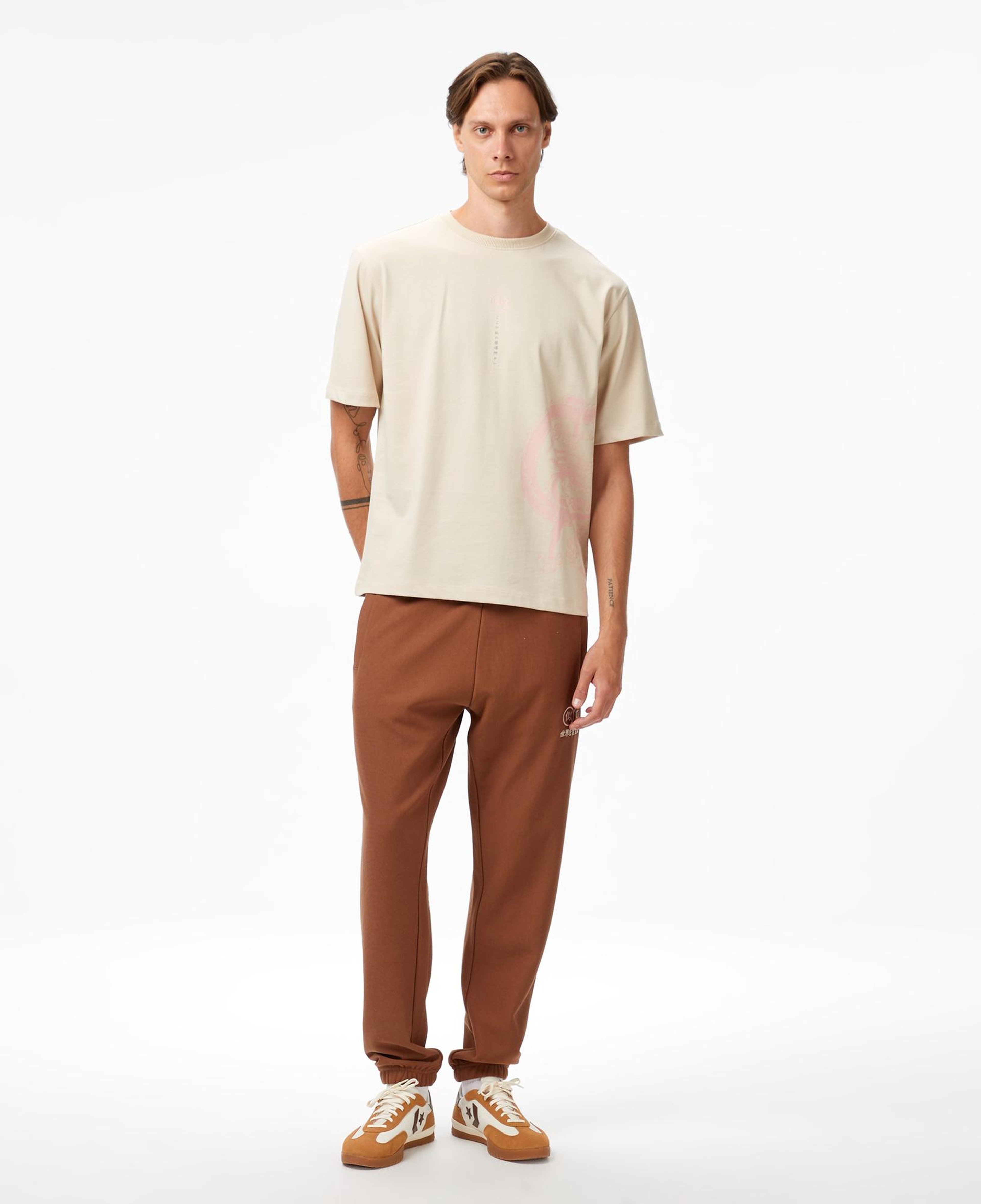 UNITED4 Erkek Krem T-Shirt