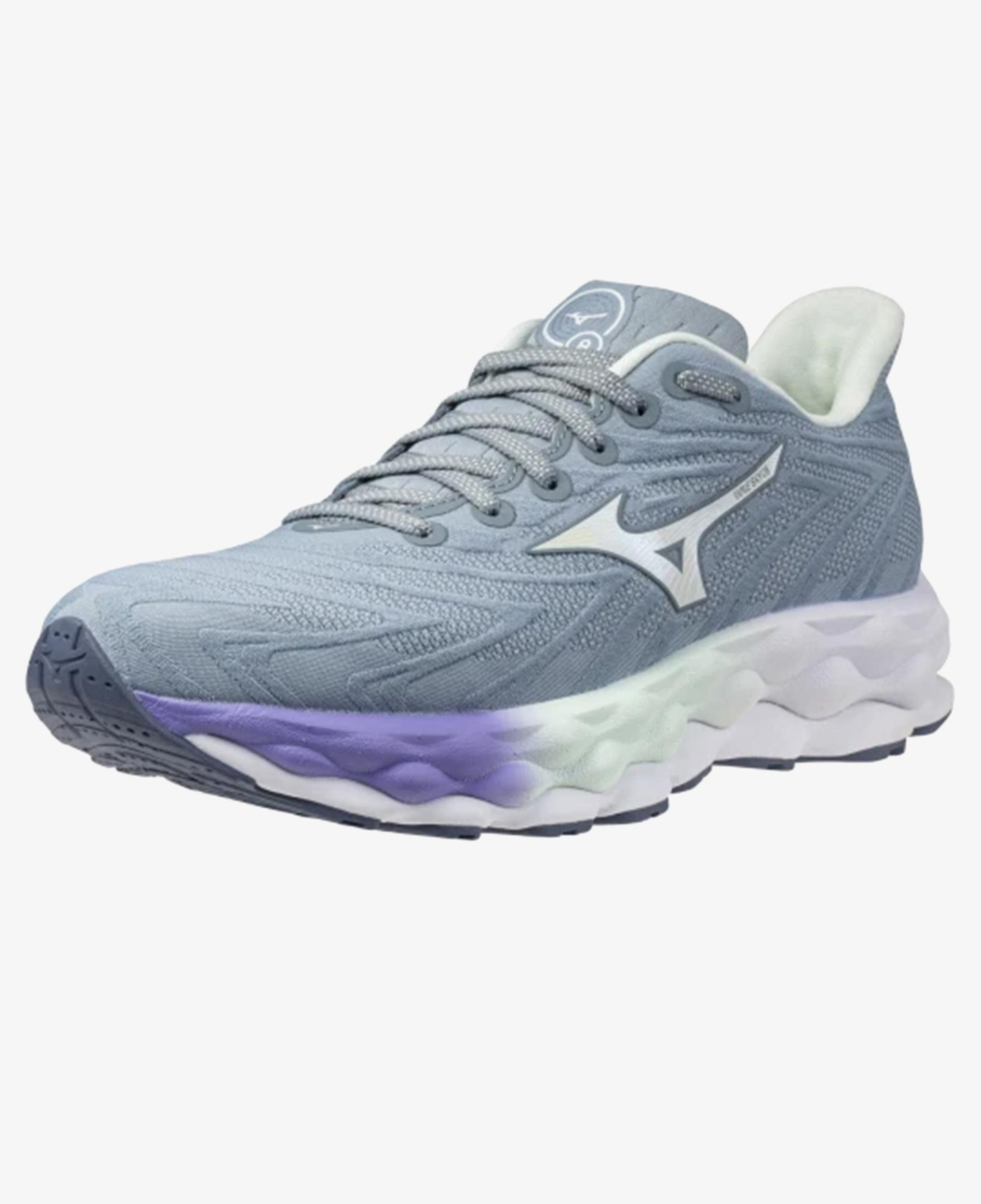 Mizuno Wave Sky 8 Kadın Gri Koşu Ayakkabısı