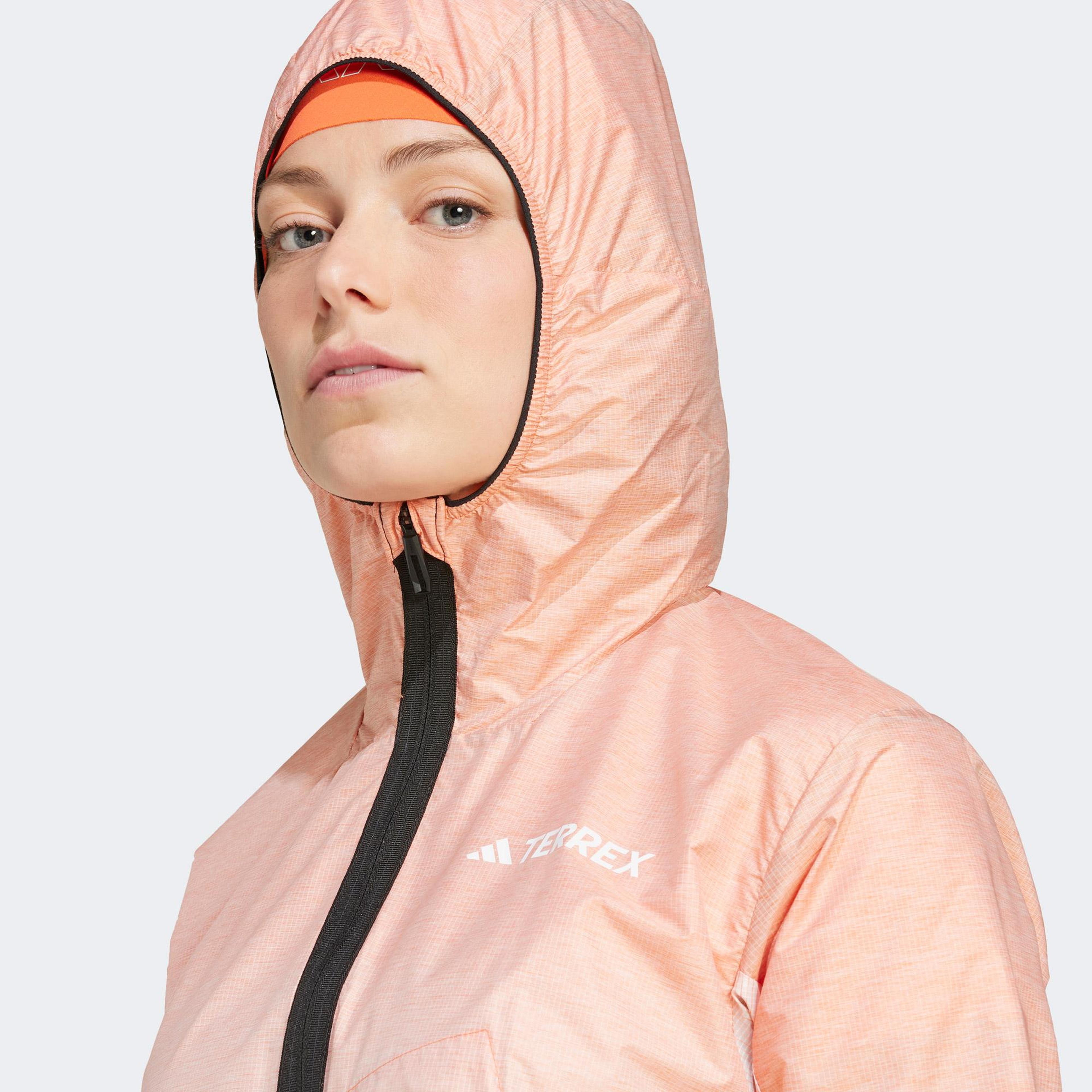 adidas Terrex Xperior Light Windweave Kadın Turuncu Koşu Rüzgarlık