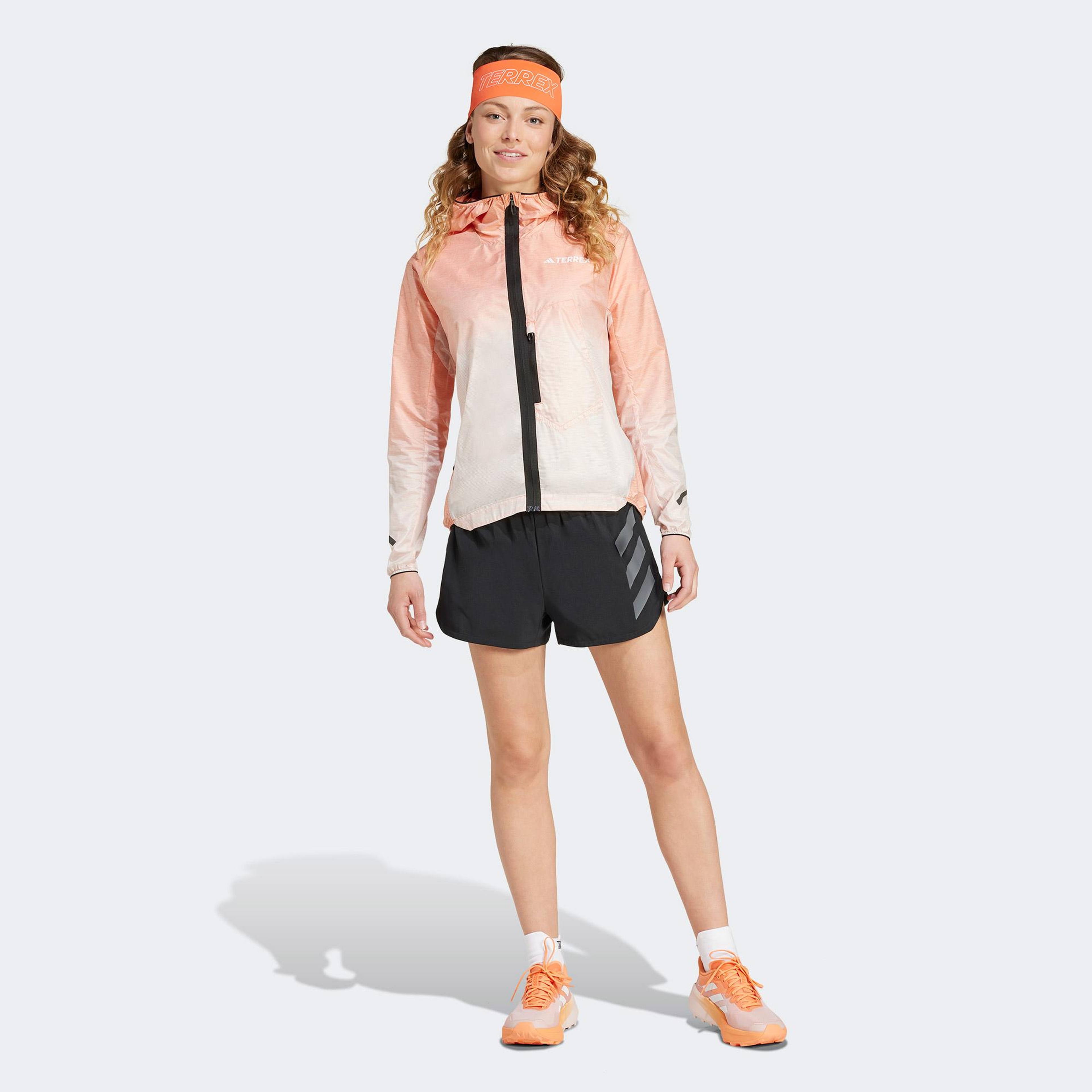 adidas Terrex Xperior Light Windweave Kadın Turuncu Koşu Rüzgarlık