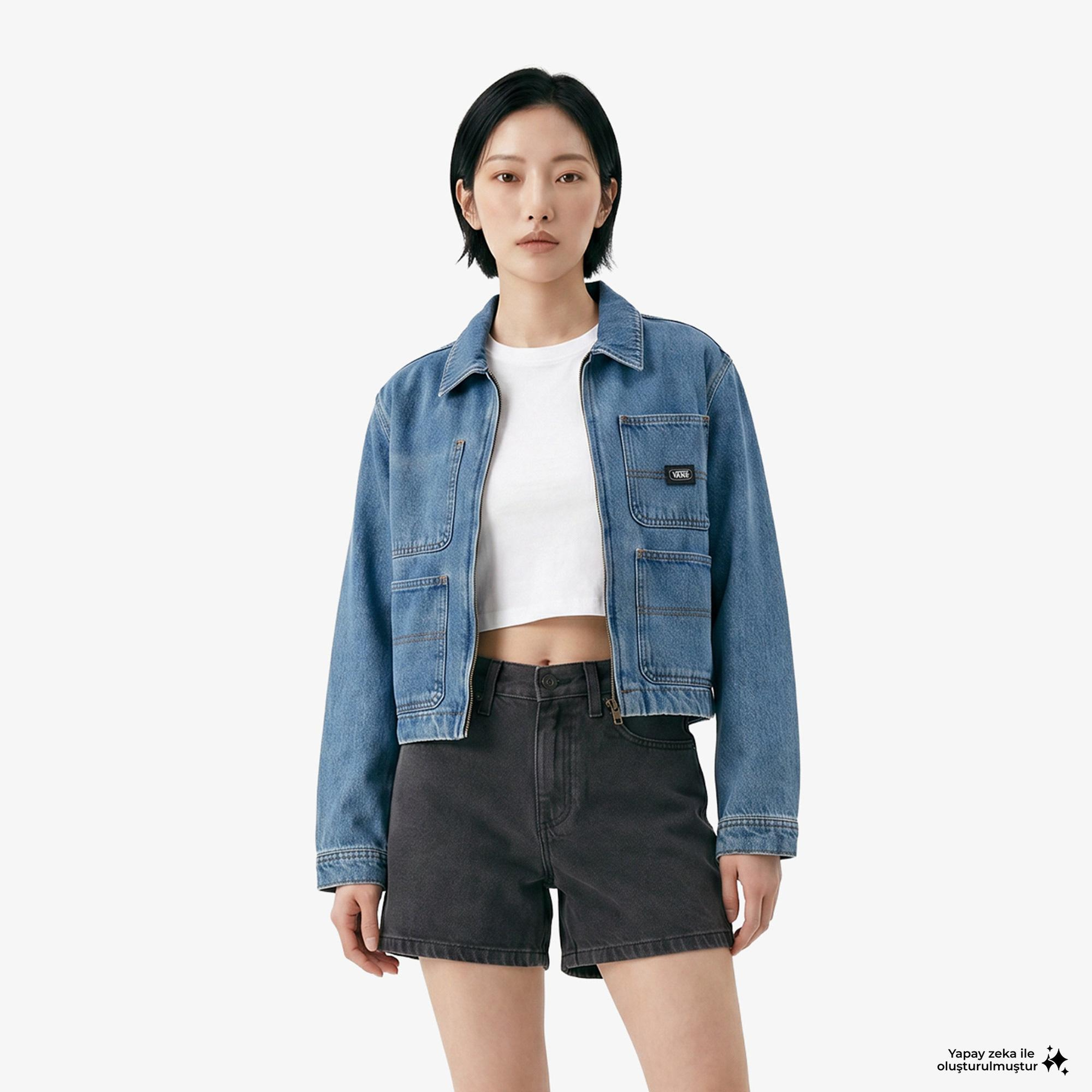 Vans Emily Boxy Workwear Kadın Mavi Ceket