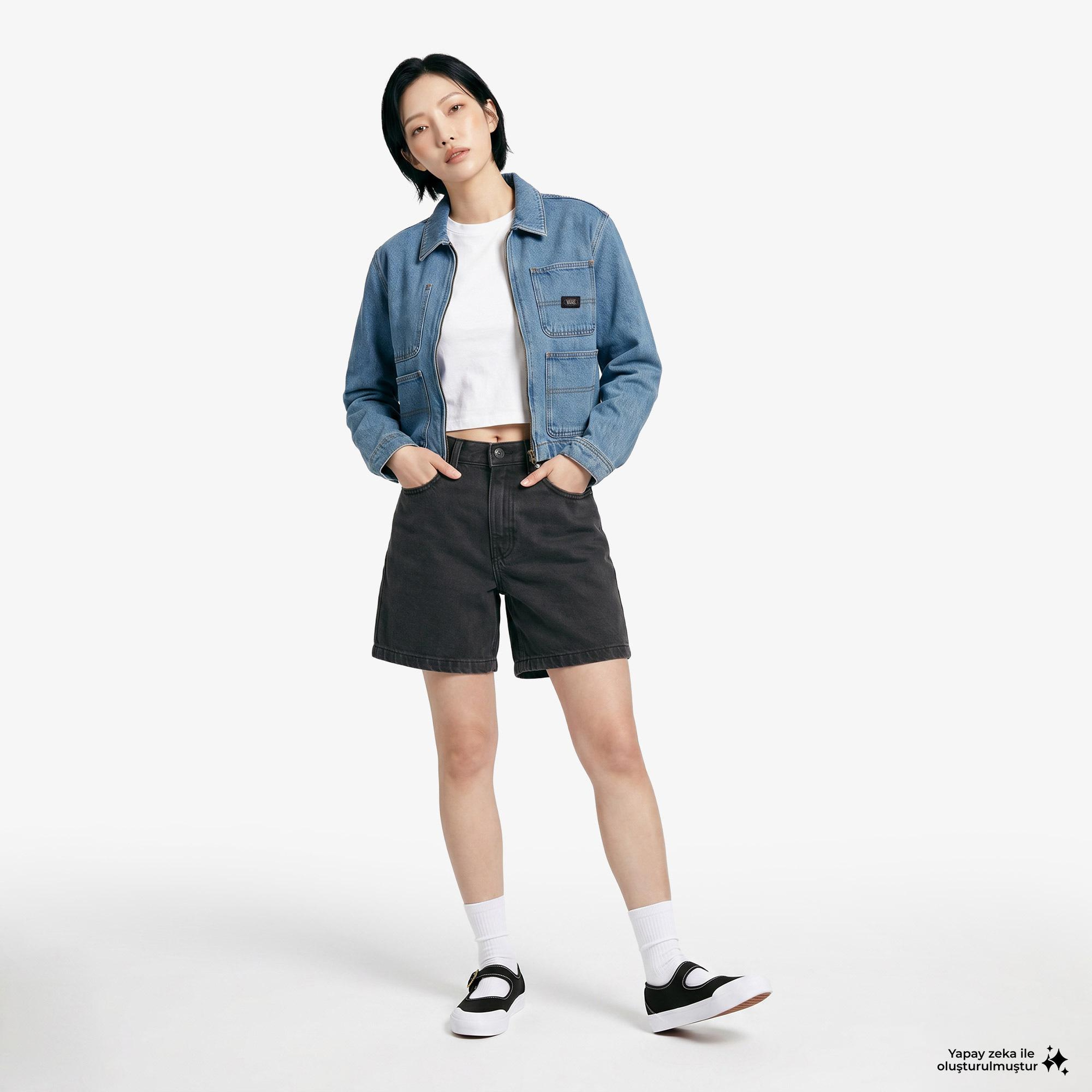 Vans Emily Boxy Workwear Kadın Mavi Ceket