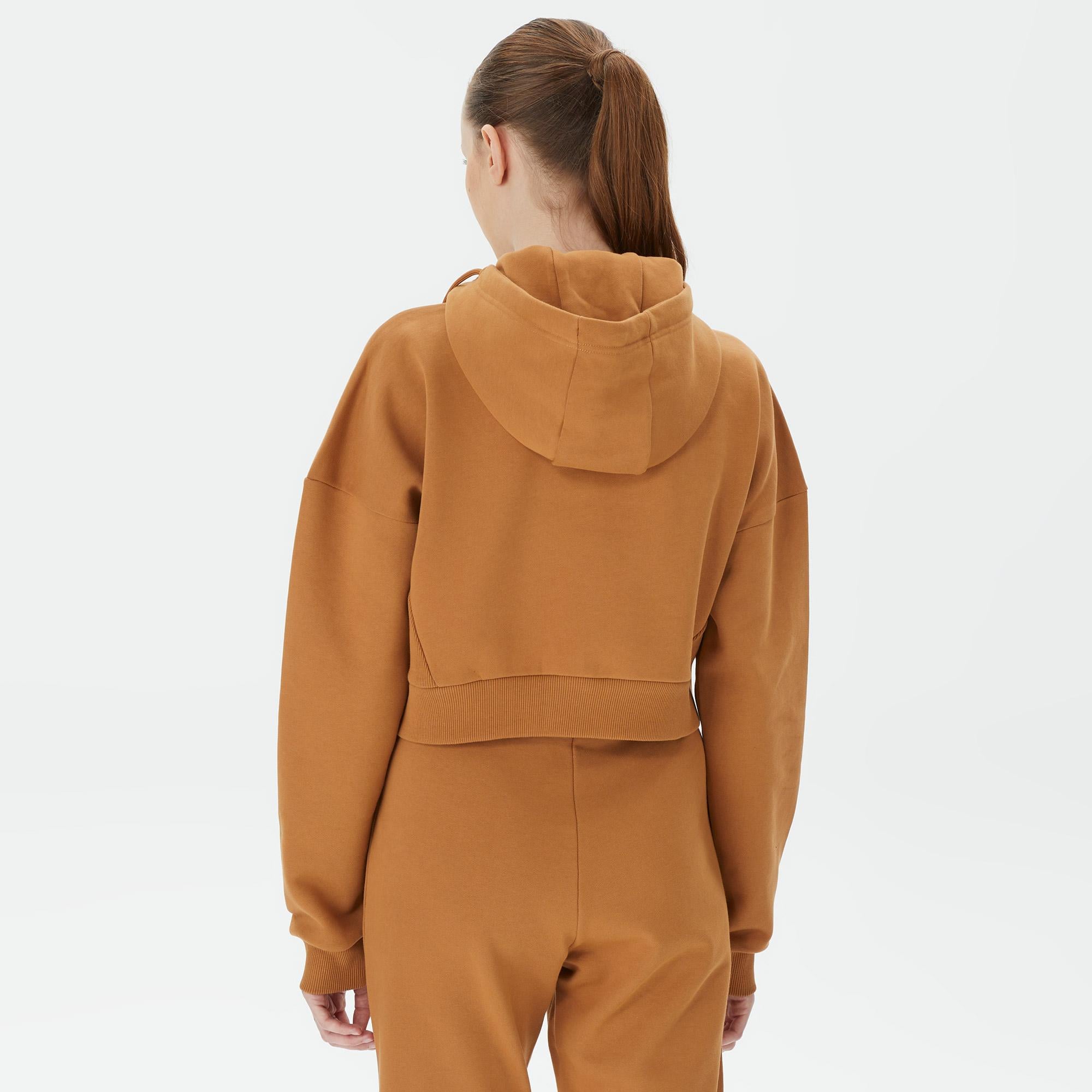 UNITED4 Classic Kadın Kahverengi Hoodie