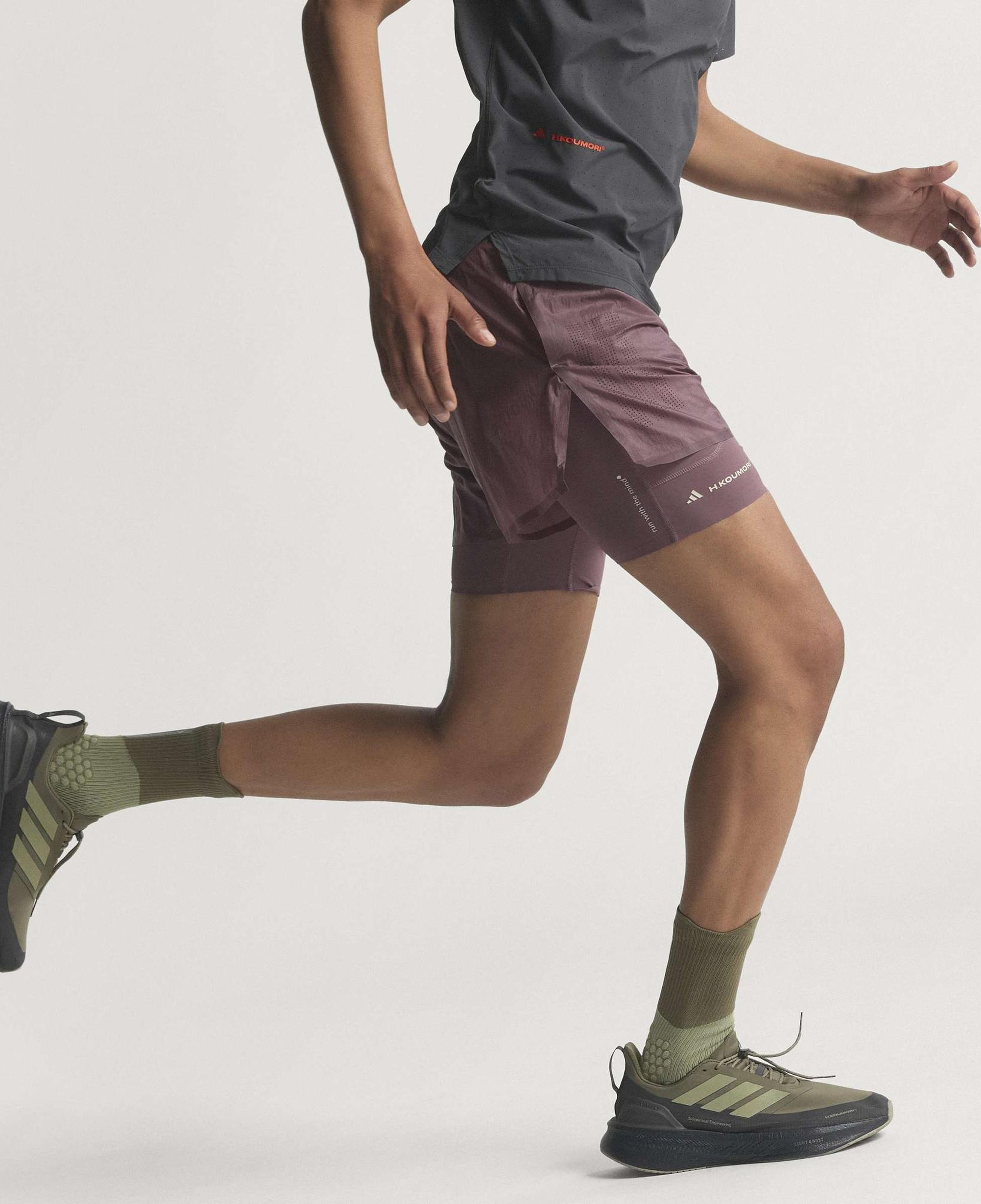 adidas Adi365 H.Koumori 2in1 Erkek Mor Koşu Şortu