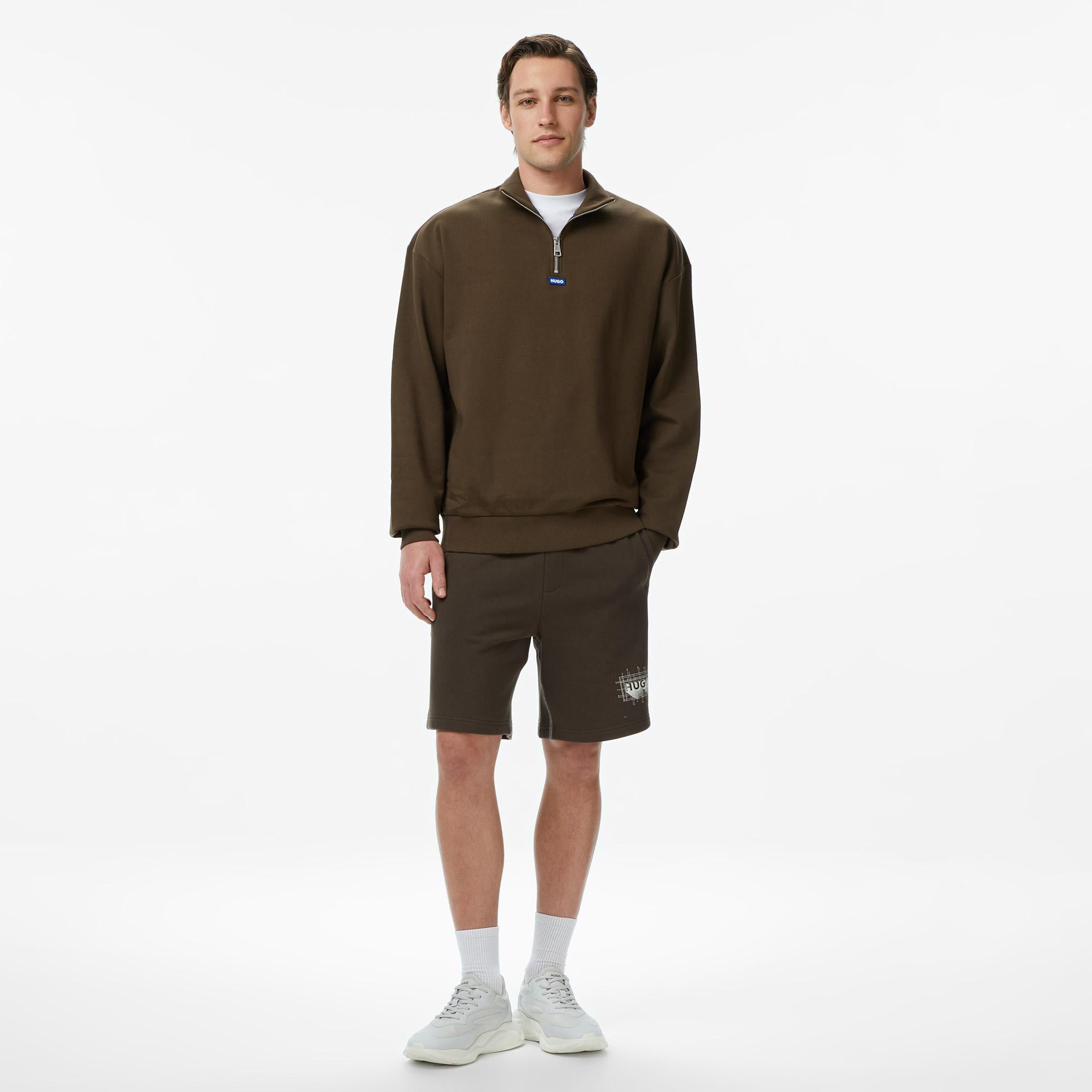 Hugo Neeler Erkek Kahverengi Sweatshirt