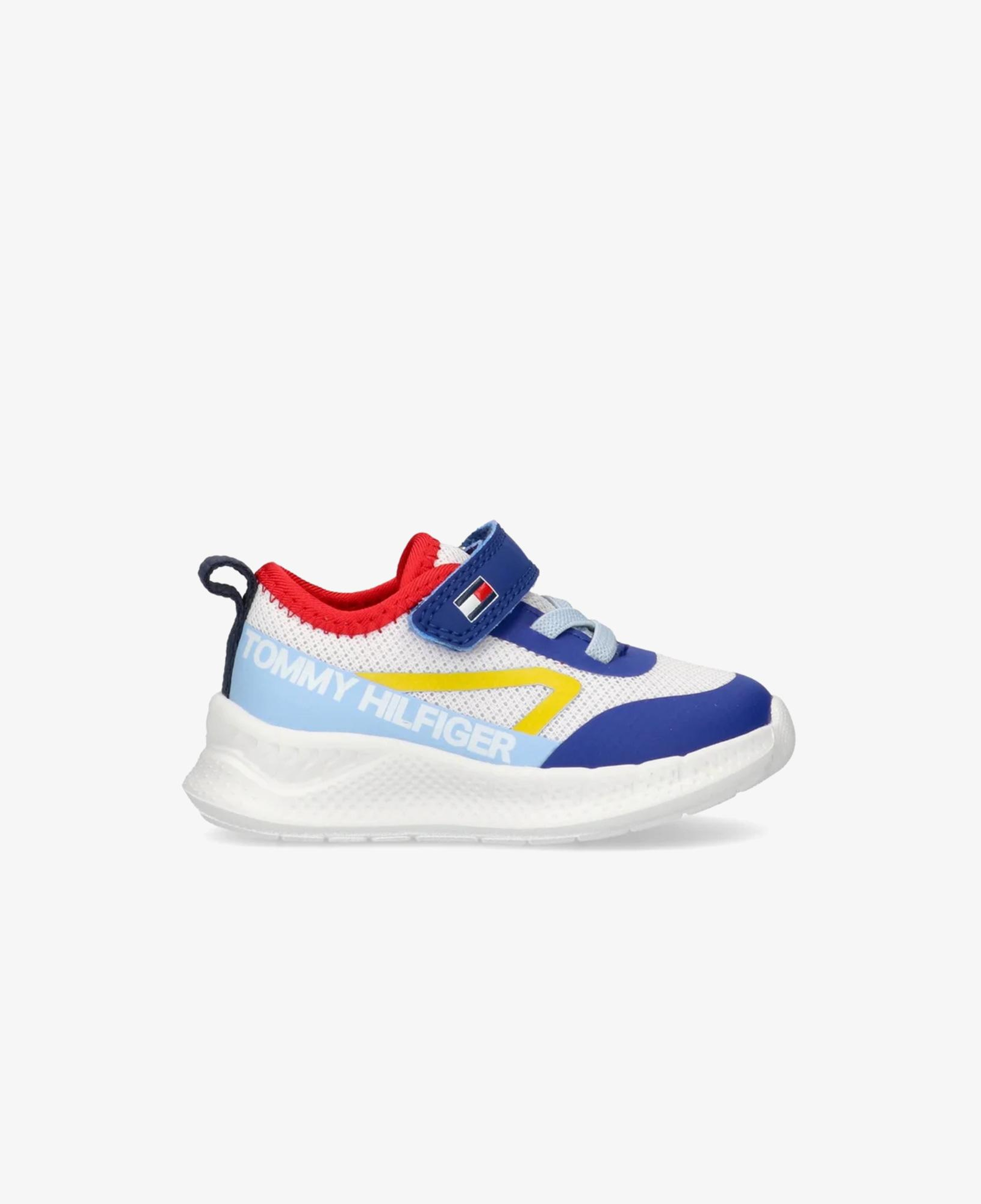 Tommy Hilfiger Lace Up Velcro Çocuk Mavi Spor Ayakkabı