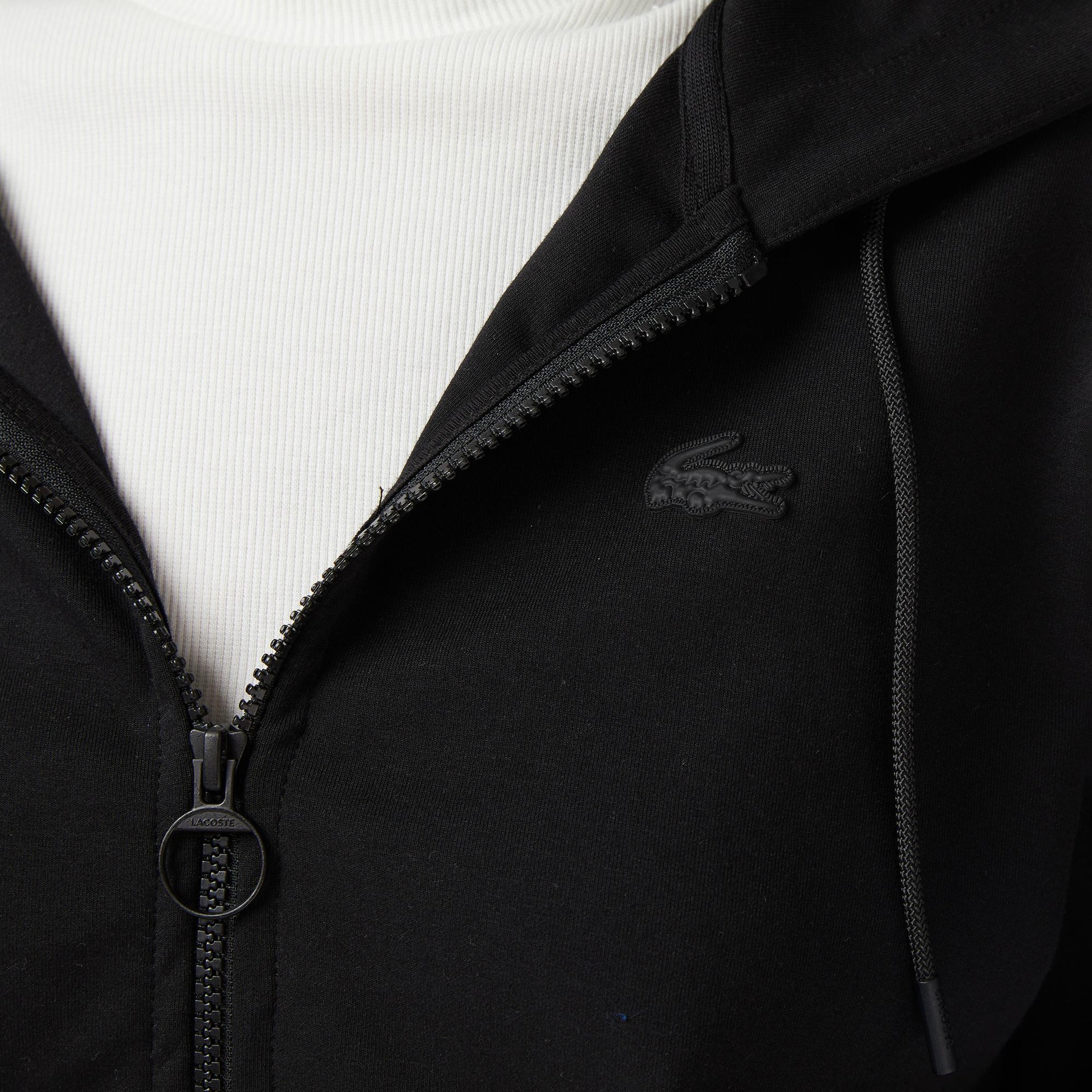 Lacoste x House of SuperStep Regular Fit Kadın Siyah Sweatshirt