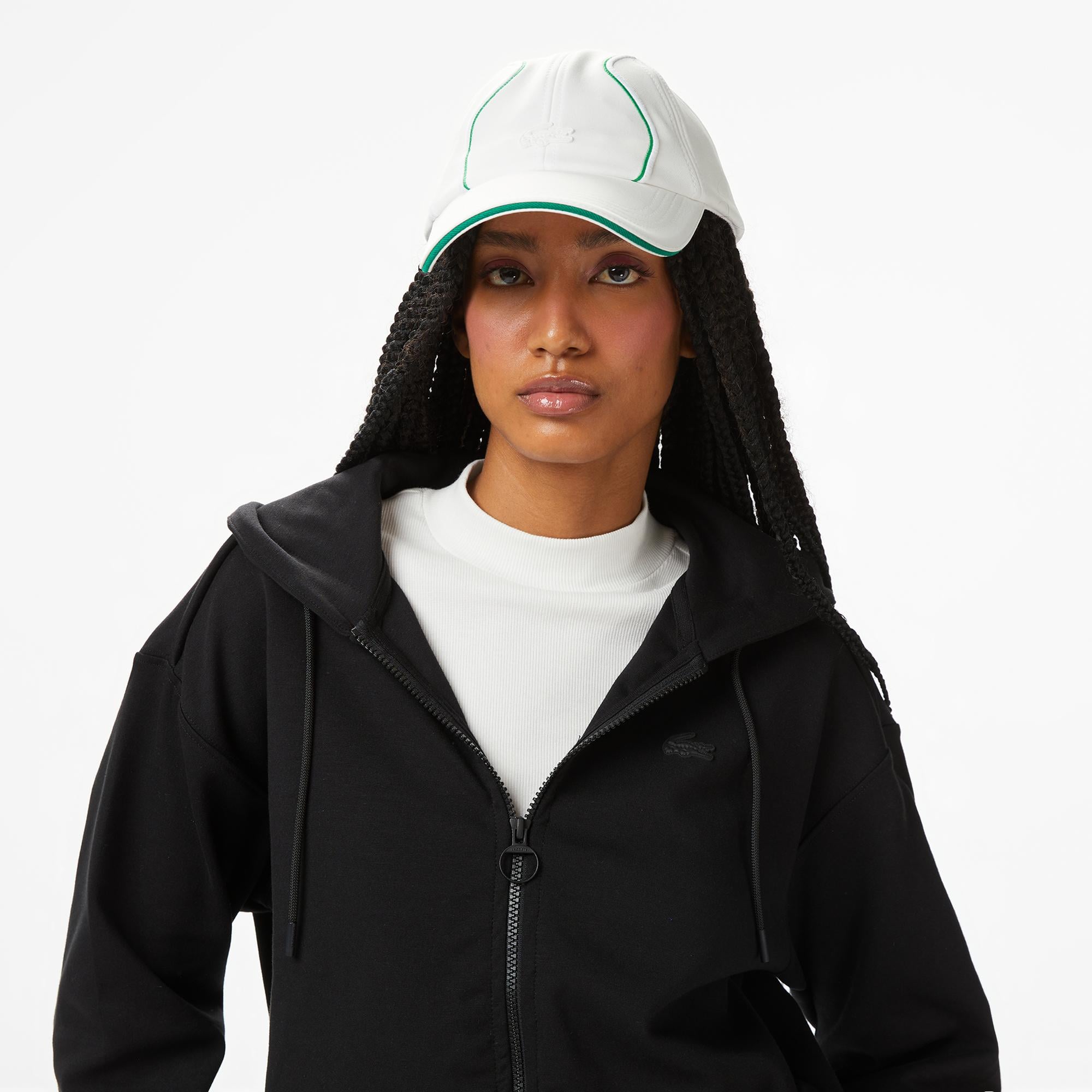 Lacoste x House of SuperStep Regular Fit Kadın Siyah Sweatshirt