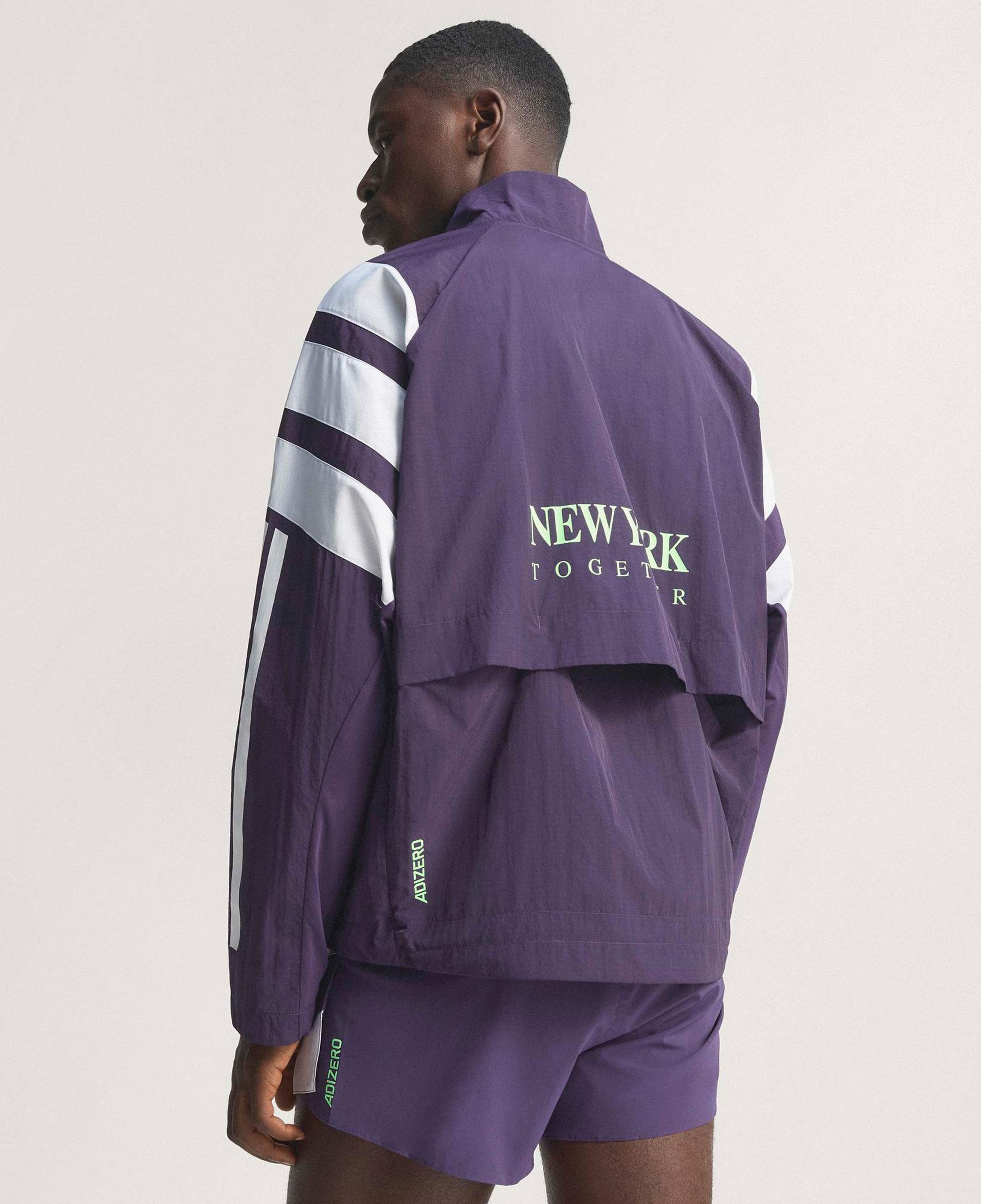 adidas Adizero Nyc Erkek Mor Koşu Rüzgarlığı