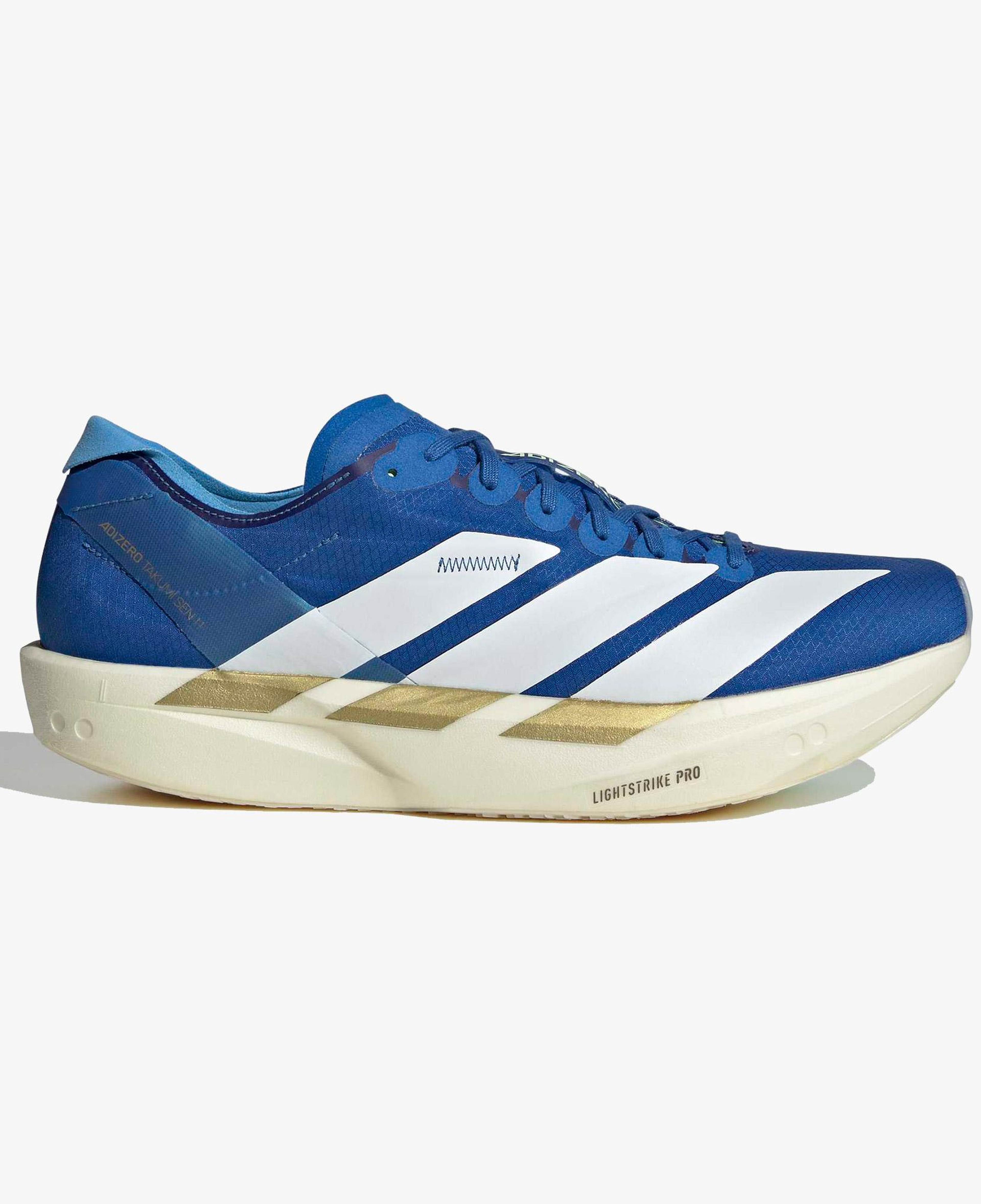 adidas Adizero Takumi Sen 11 Erkek Mavi Koşu Ayakkabısı