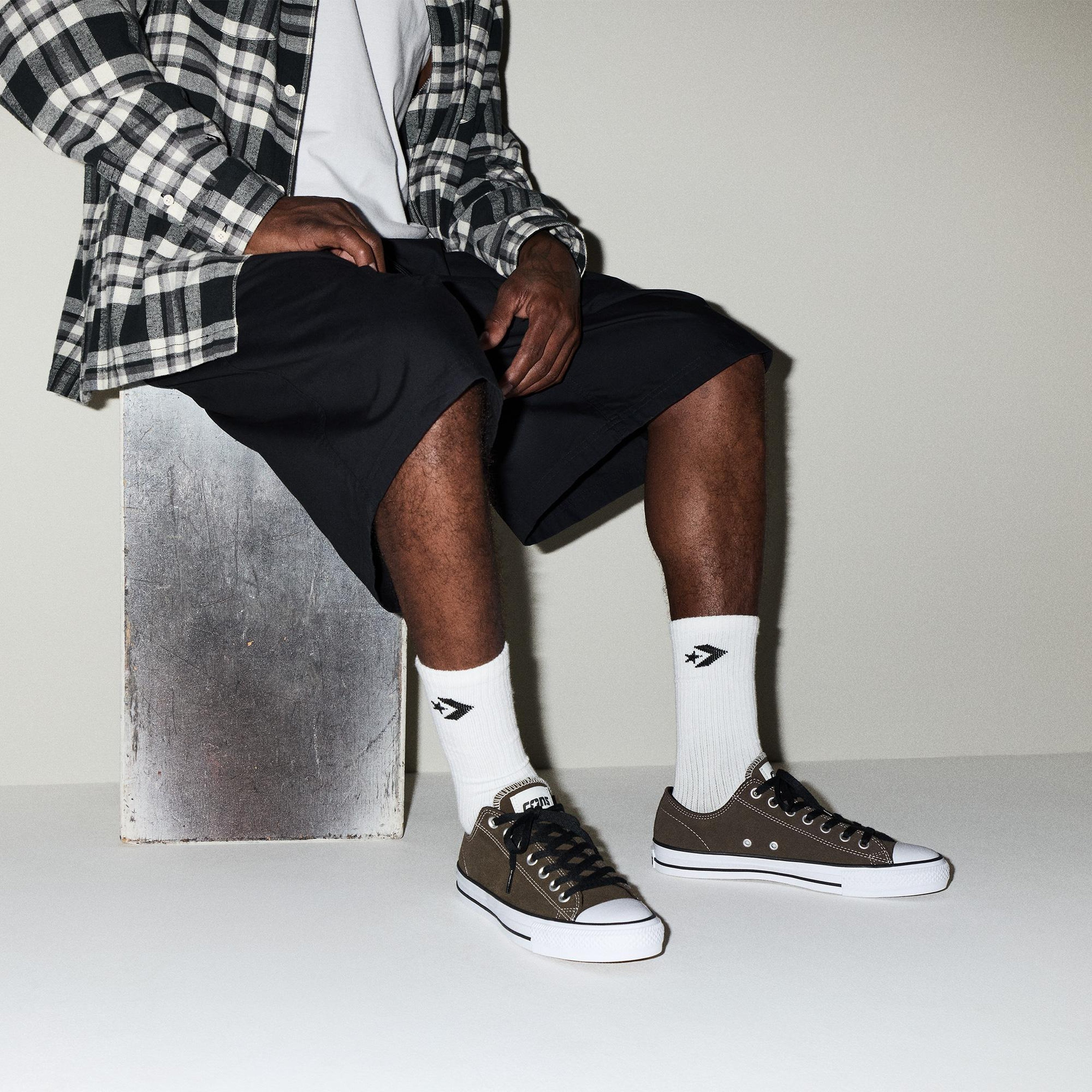 Converse Chuck Taylor All Star Pro Unisex Kahverengi Süet Sneaker