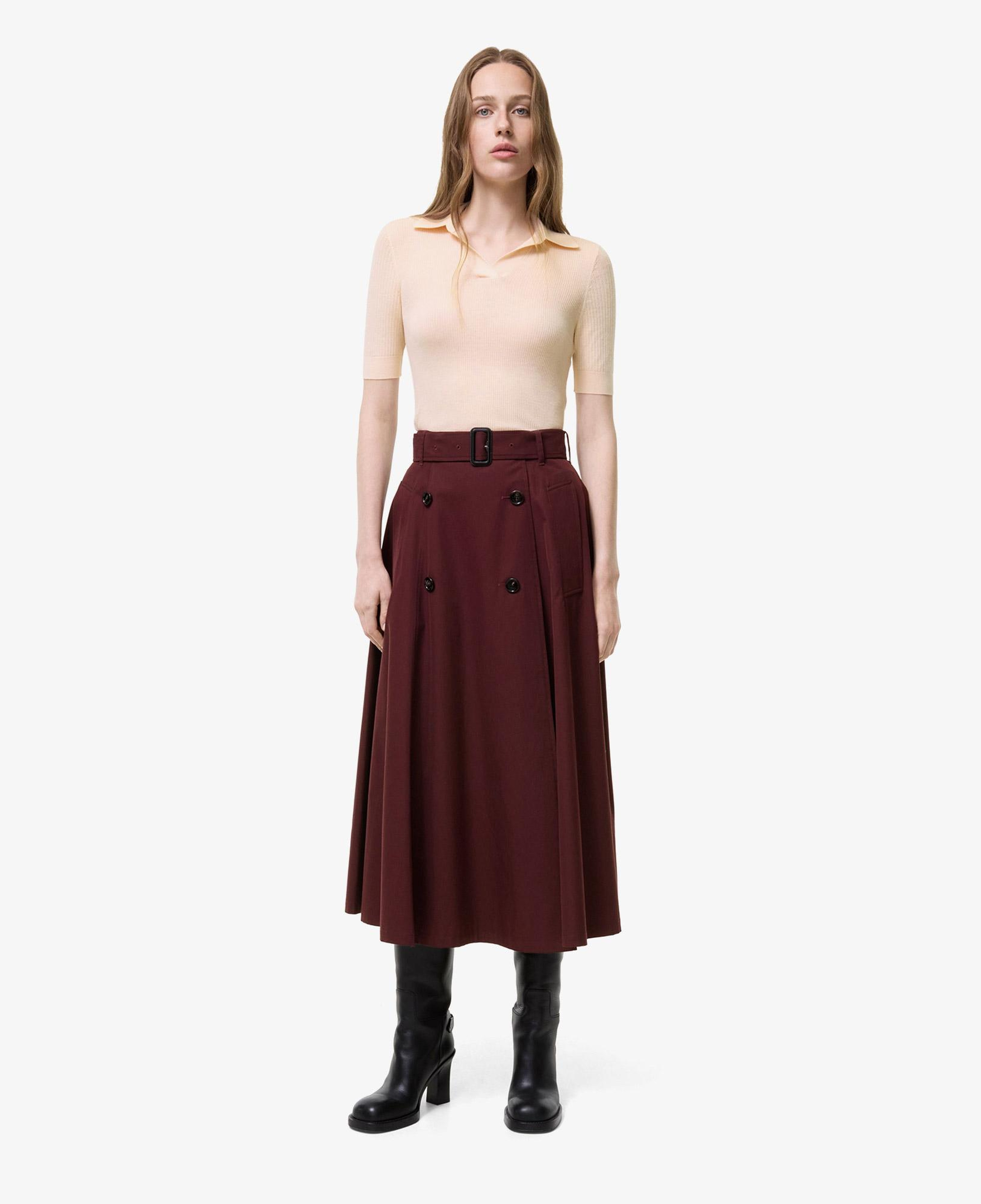 Burberry Brenda Kadın Bordo Etek