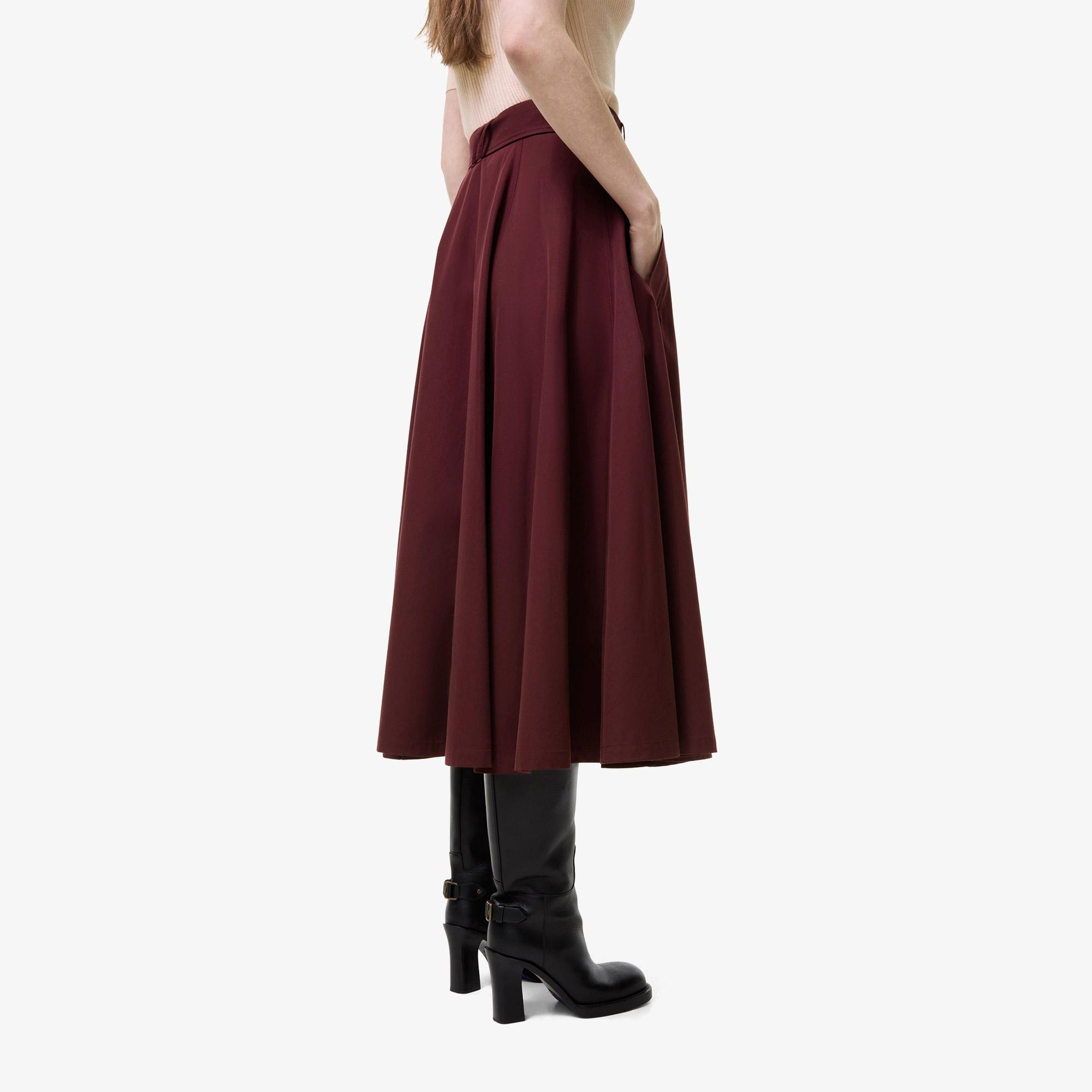 Burberry Brenda Kadın Bordo Etek