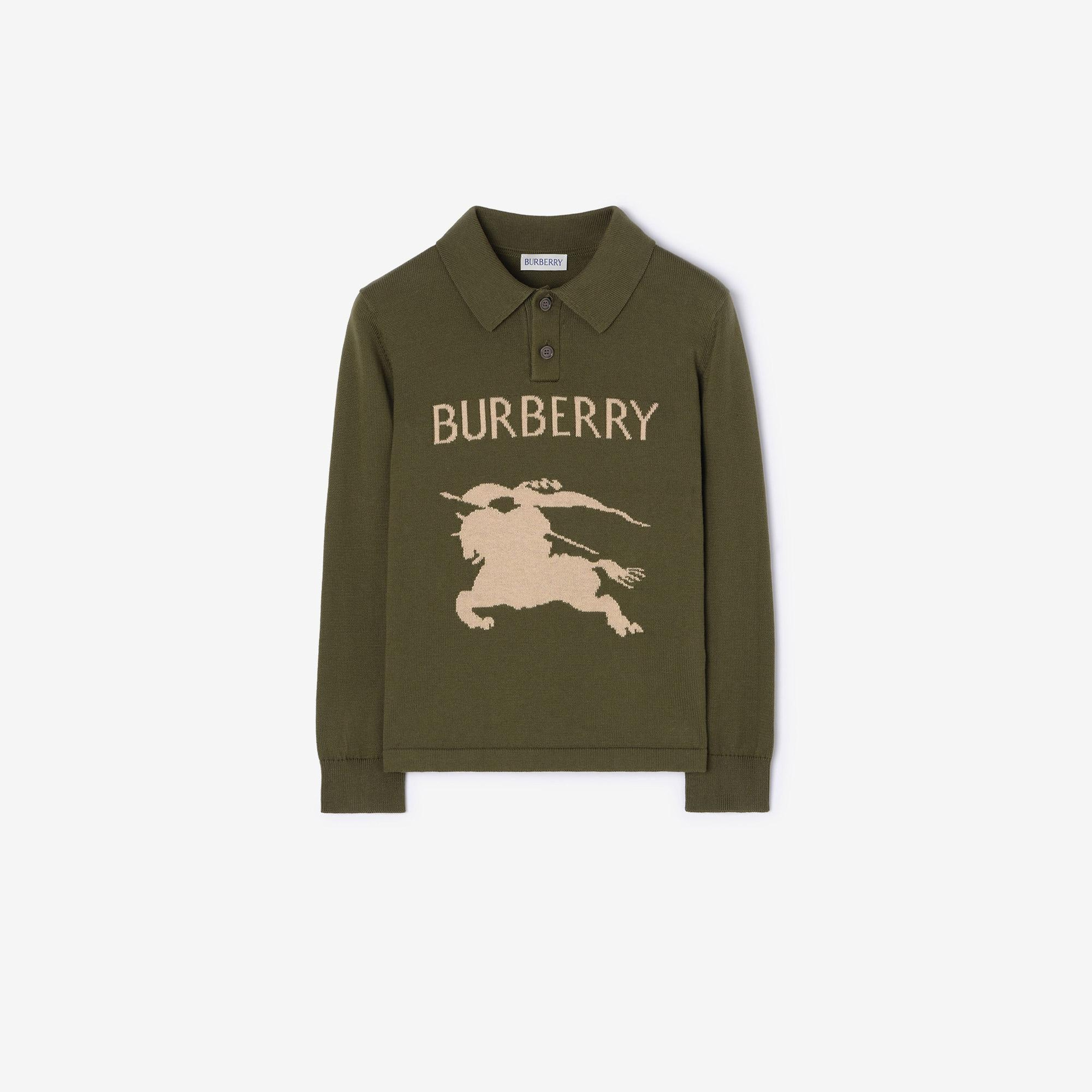 Burberry Tane Polo Ekd Çocuk Yeşil Triko