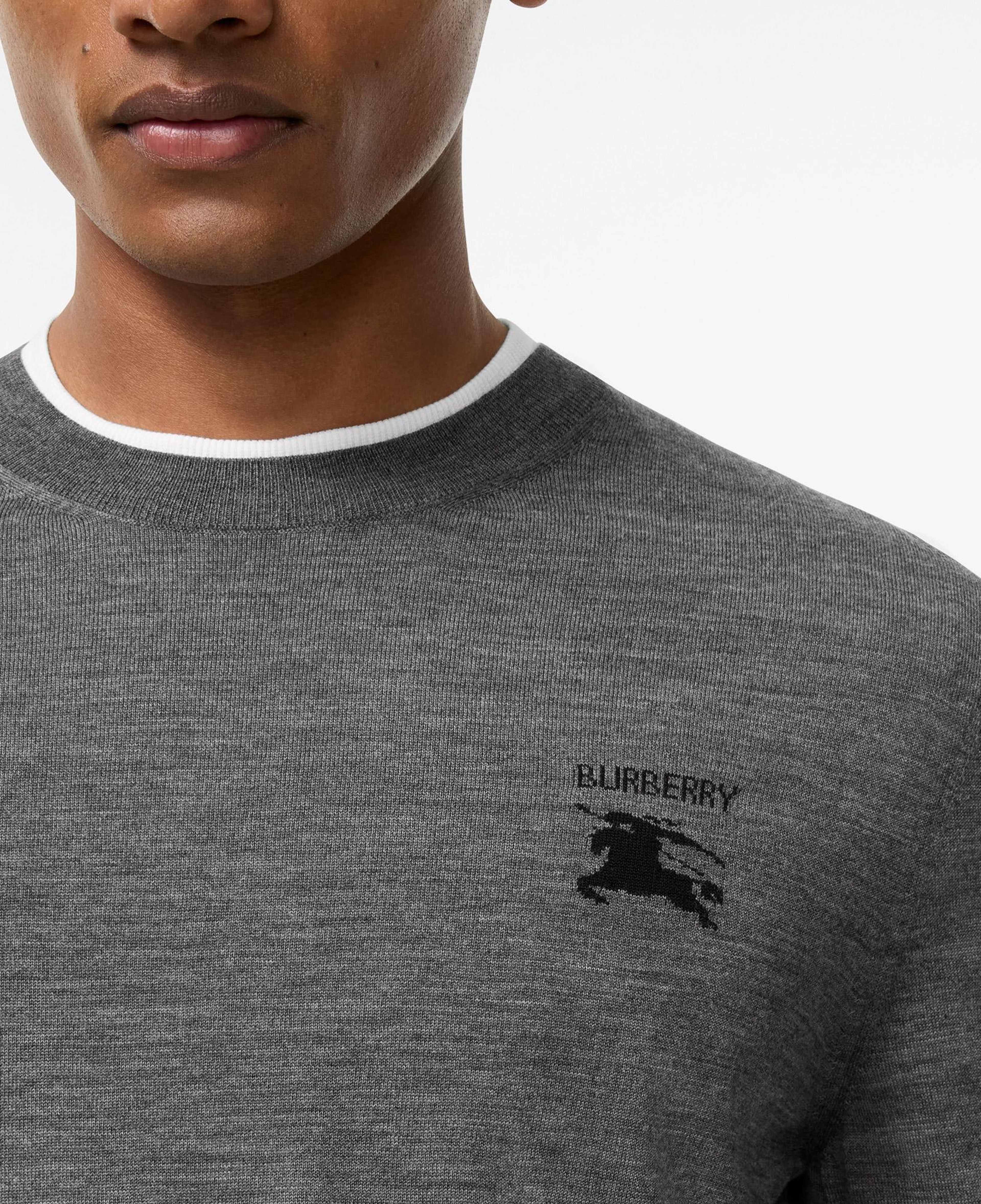 Burberry Easton Ekd Erkek Gri Triko