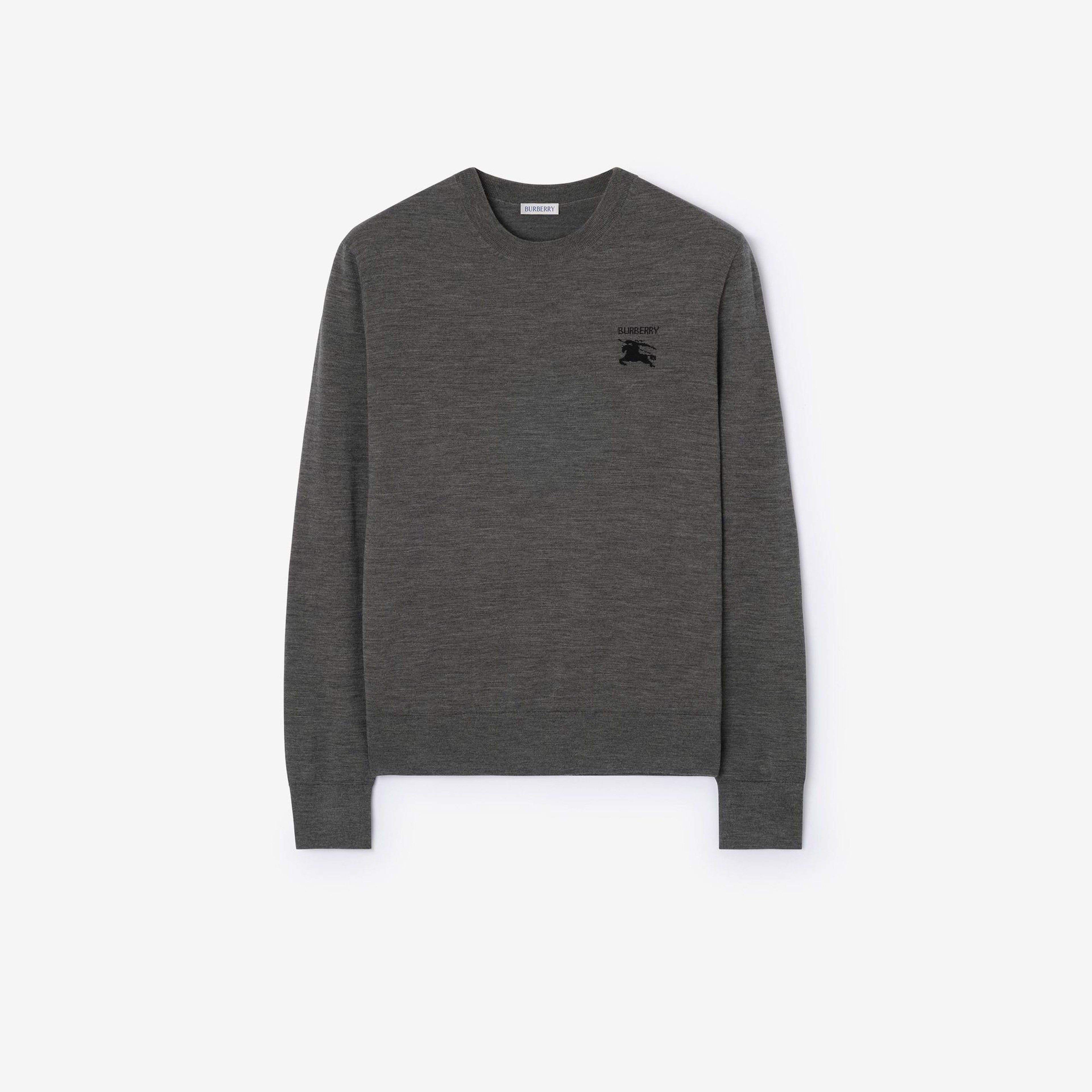 Burberry Easton Ekd Erkek Gri Triko