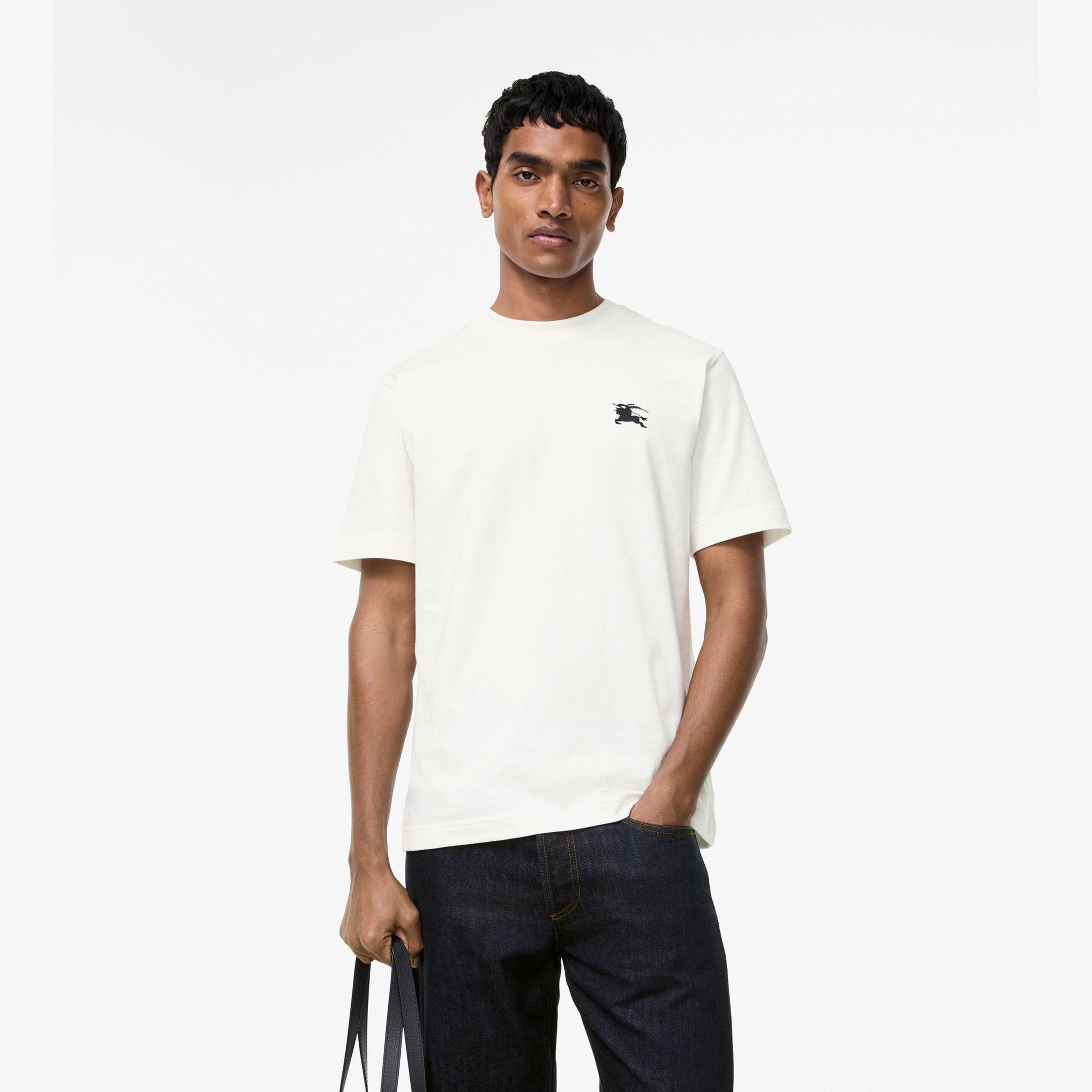 Burberry Seth Bnt Erkek Beyaz T-Shirt