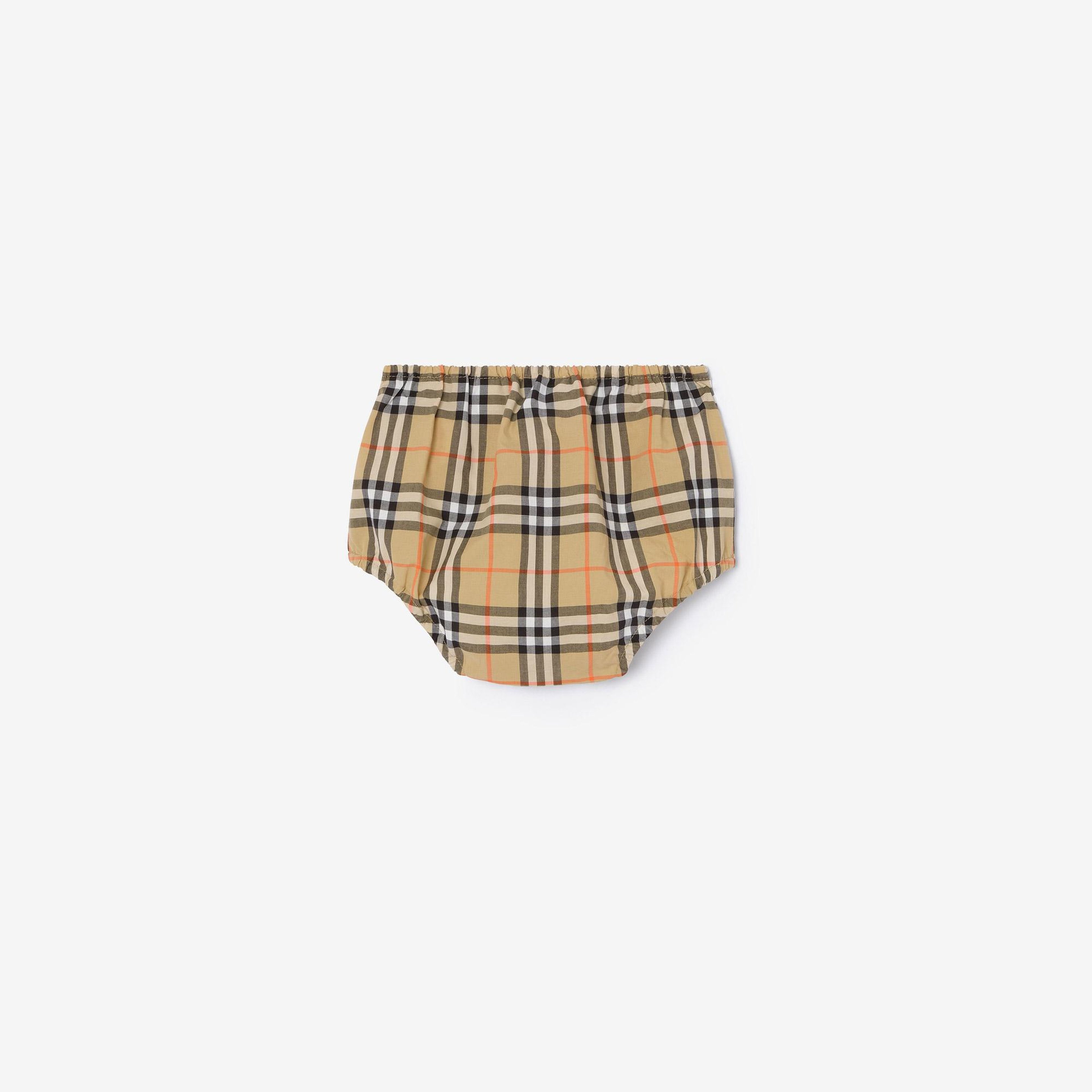 Burberry Bea Check Çocuk Bej Elbise