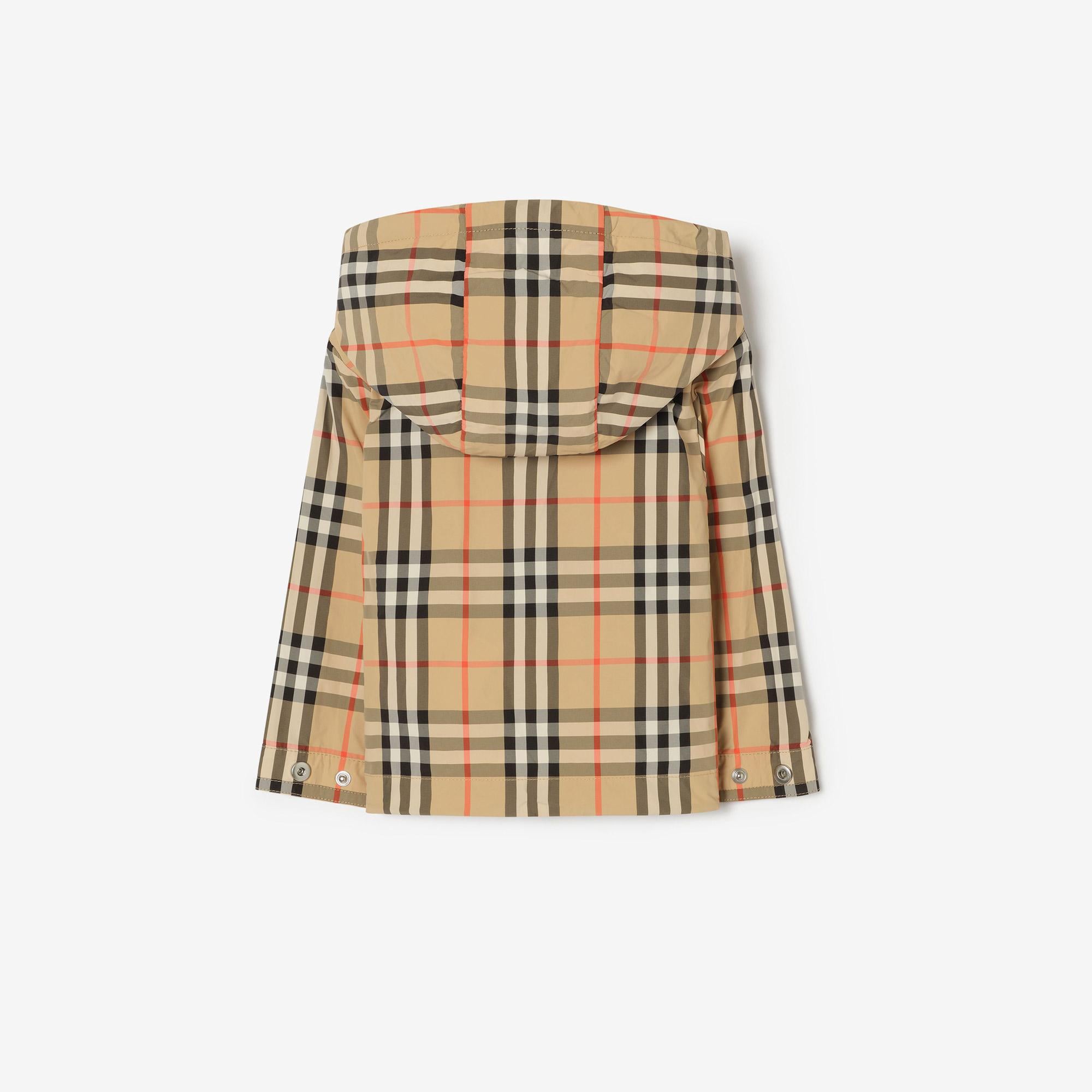 Burberry Jem Check Çocuk Bej Mont