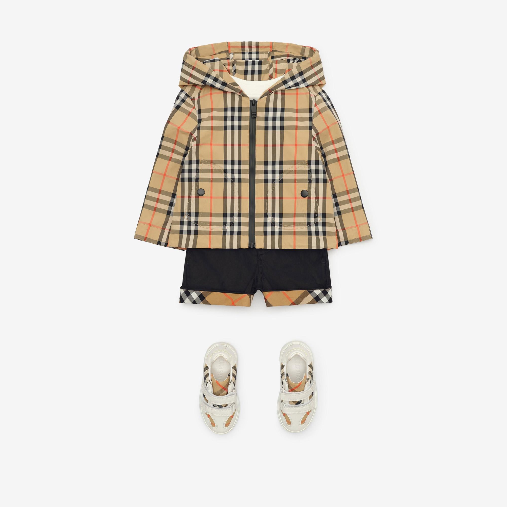 Burberry Jem Check Çocuk Bej Mont