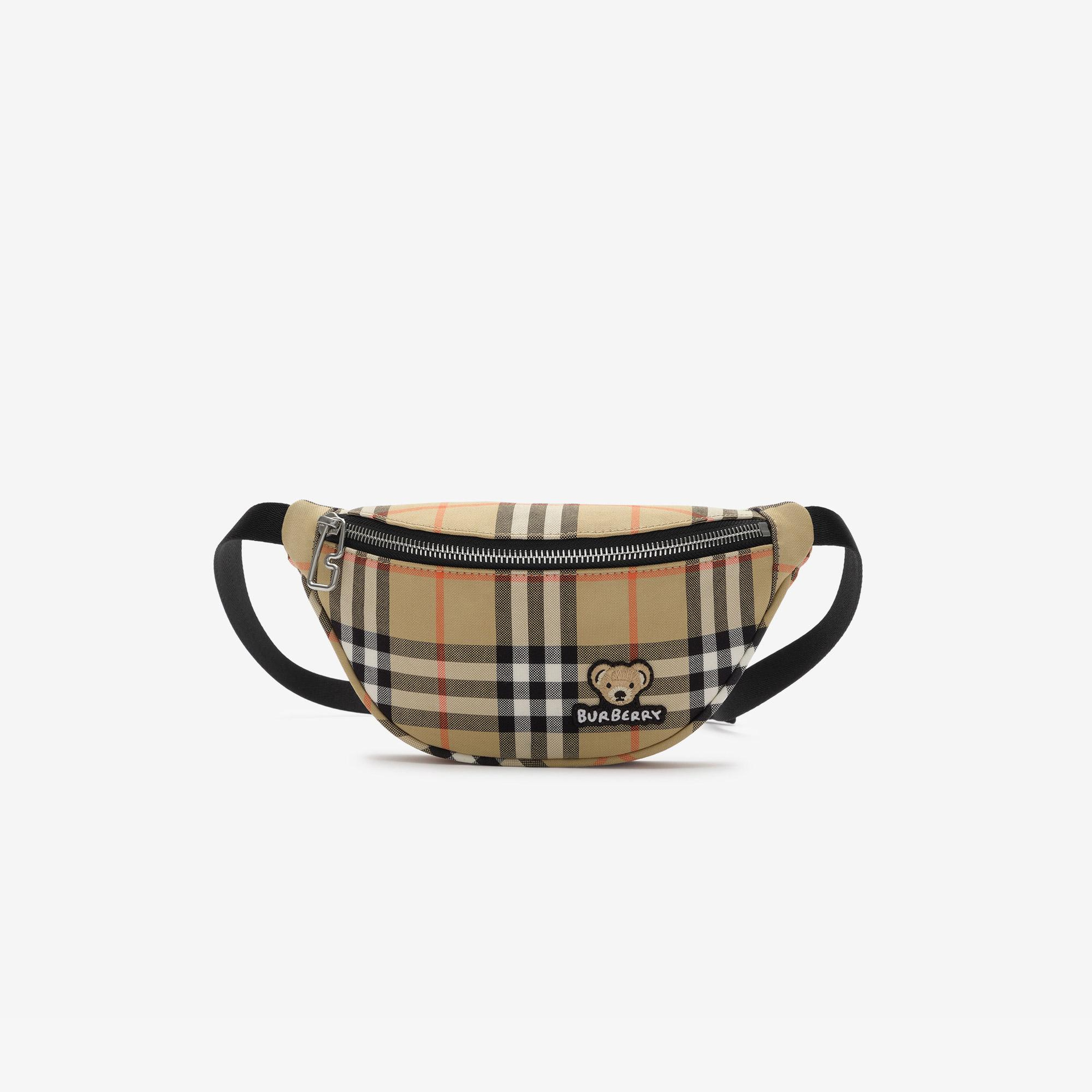 Burberry Wilfred Check Çocuk Bej Omuz Çantası