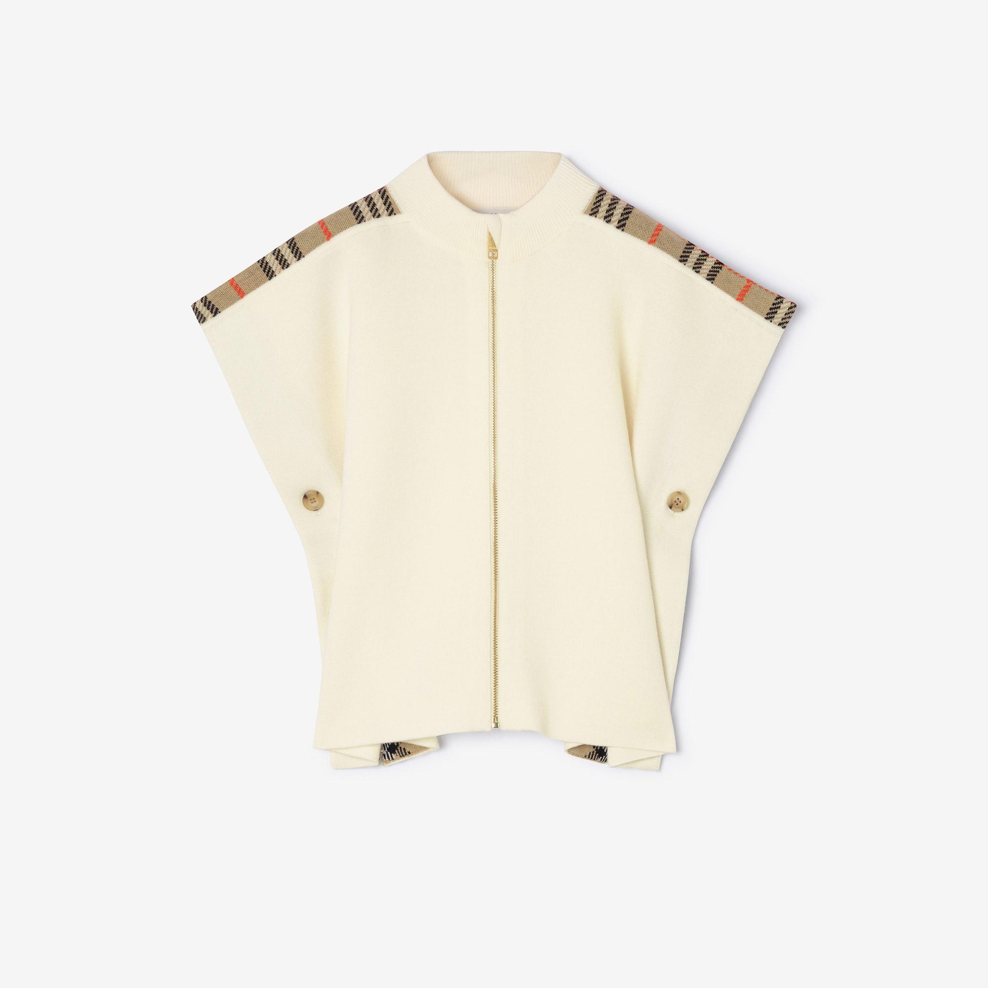 Burberry Izza Check Çocuk Beyaz Panço