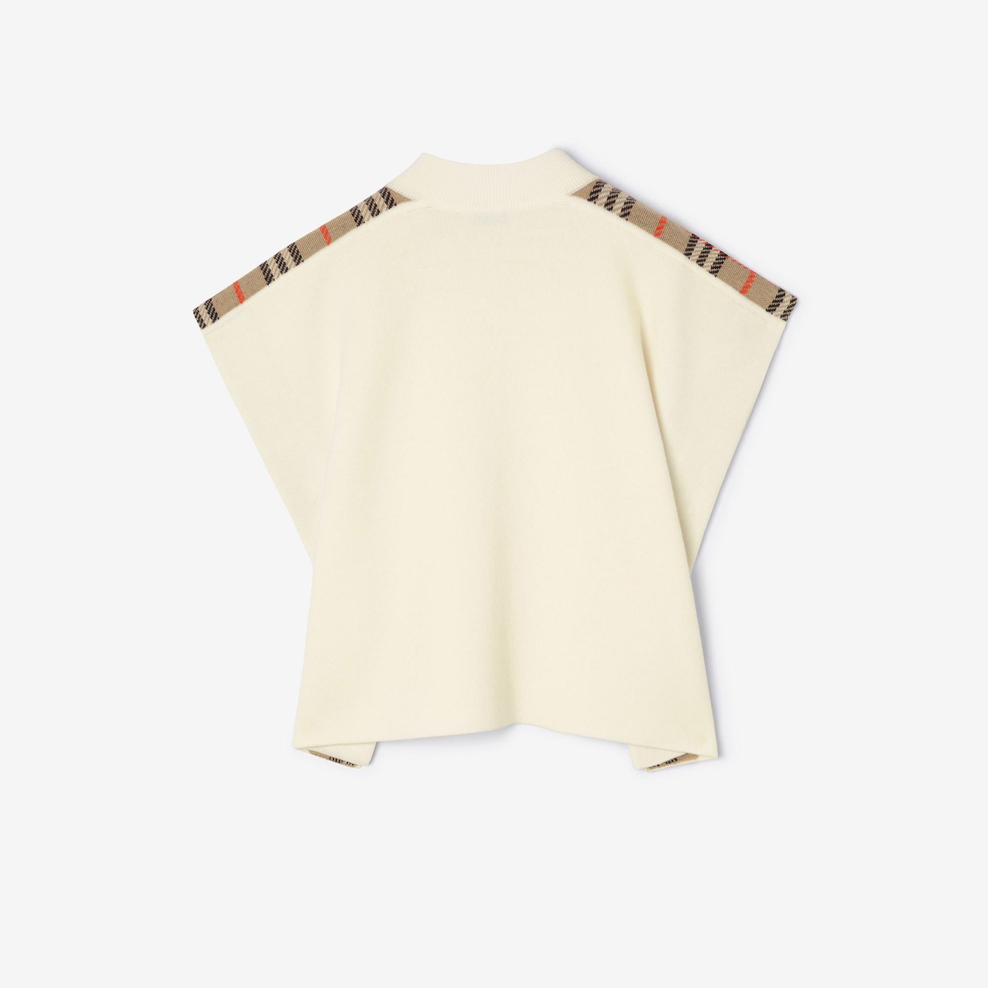 Burberry Izza Check Çocuk Beyaz Panço