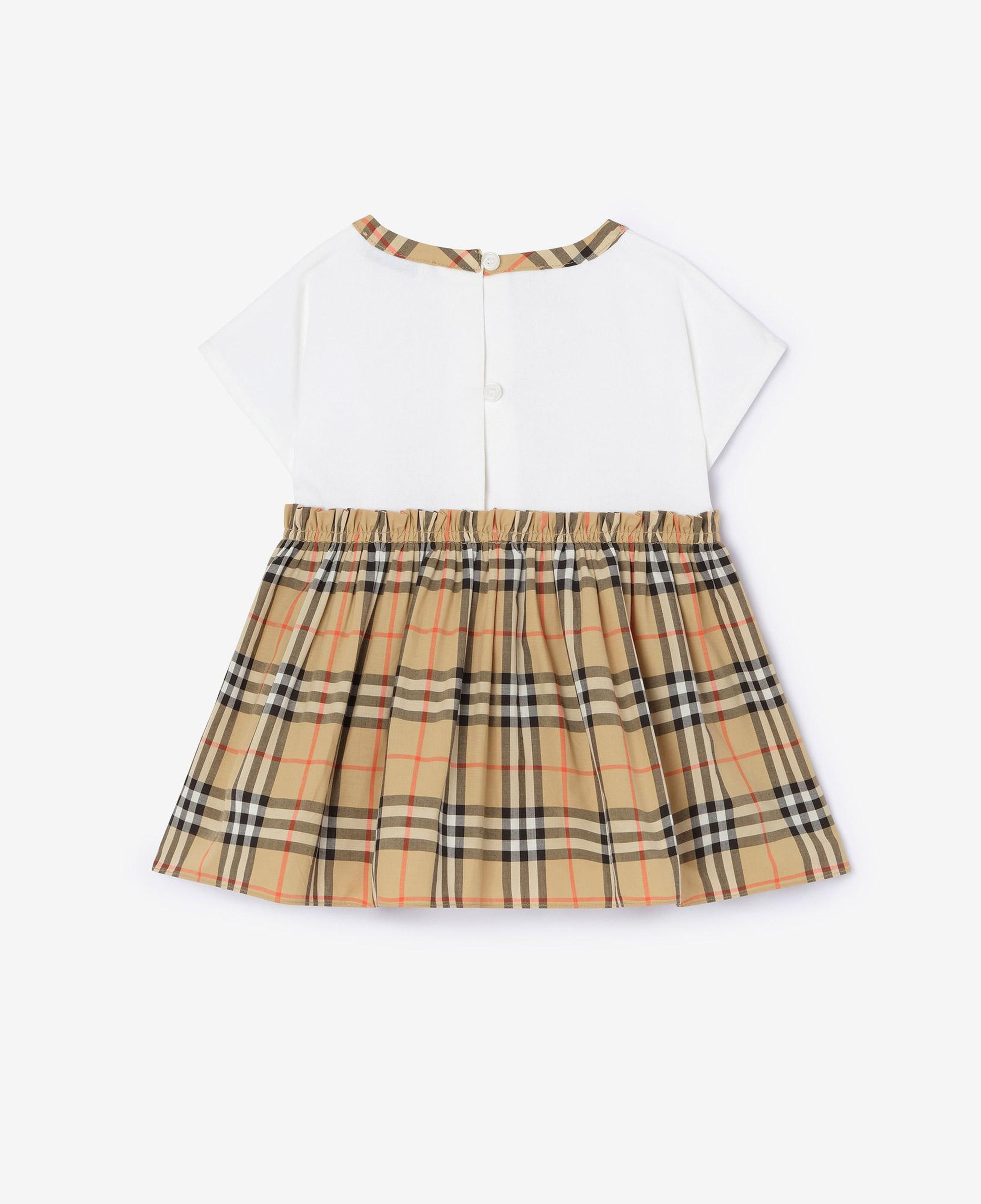 Burberry Deborah Bow Çocuk Beyaz Elbise