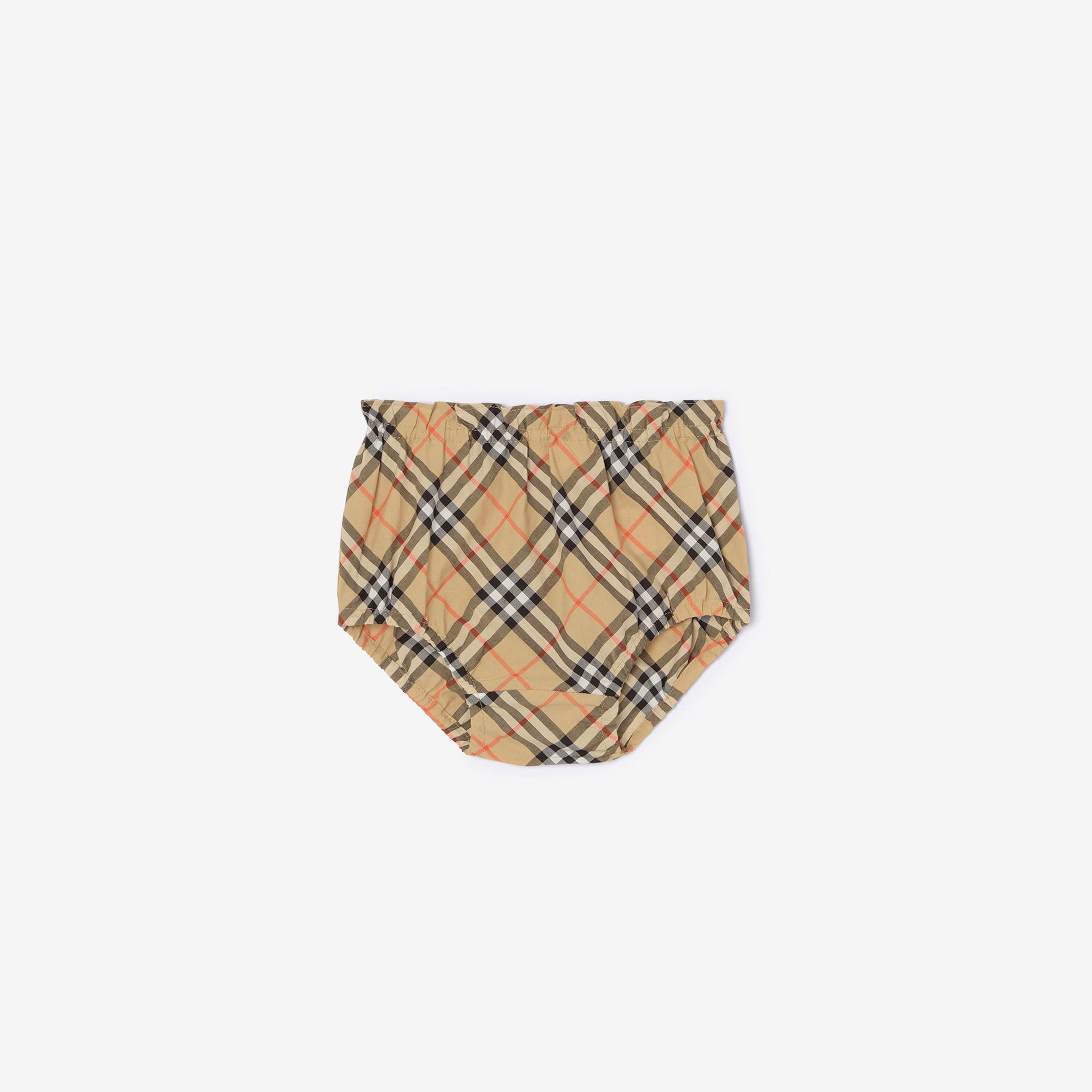 Burberry Deborah Bow Çocuk Beyaz Elbise