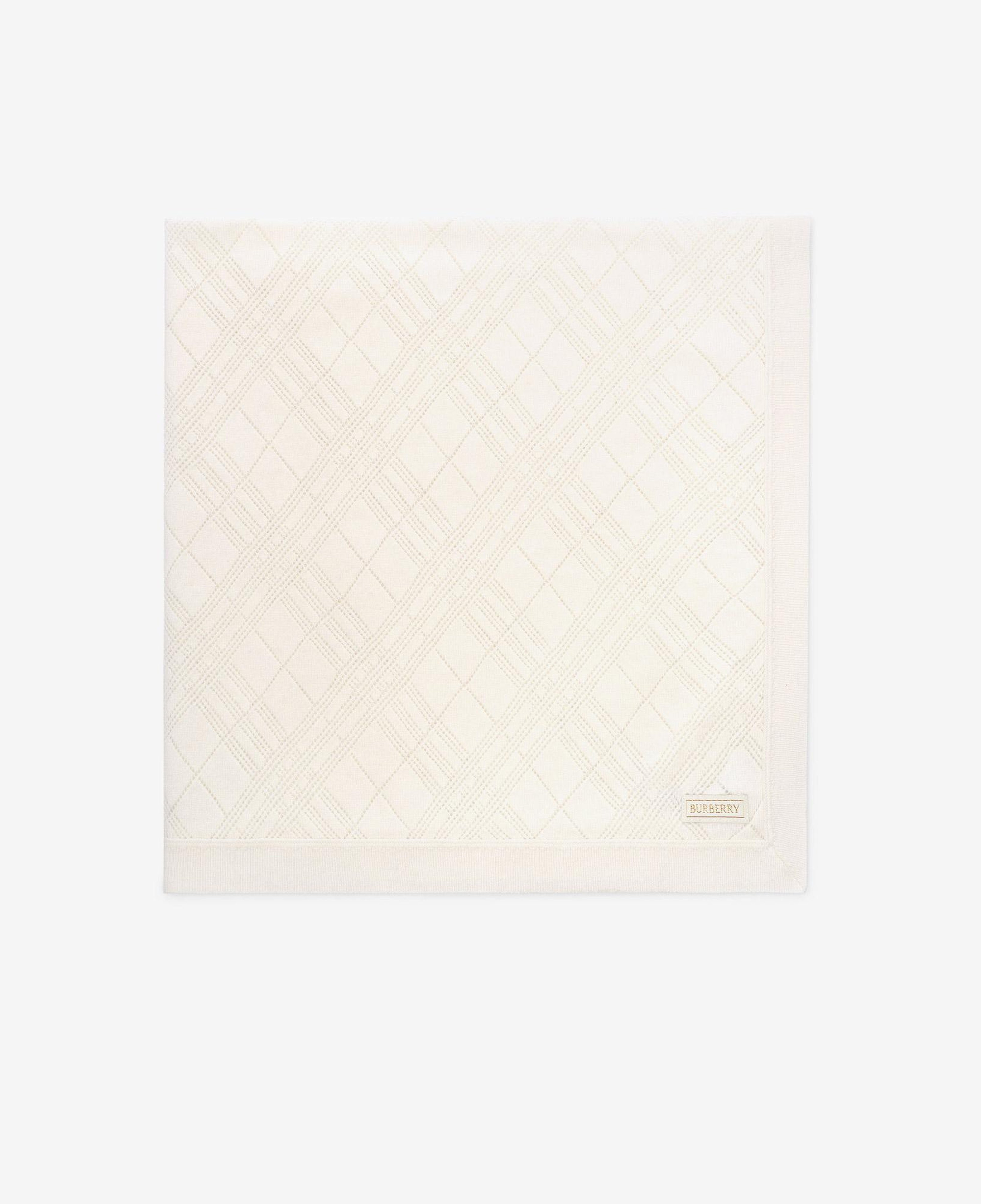 Burberry Knit Blanket Çocuk Beyaz Battaniye