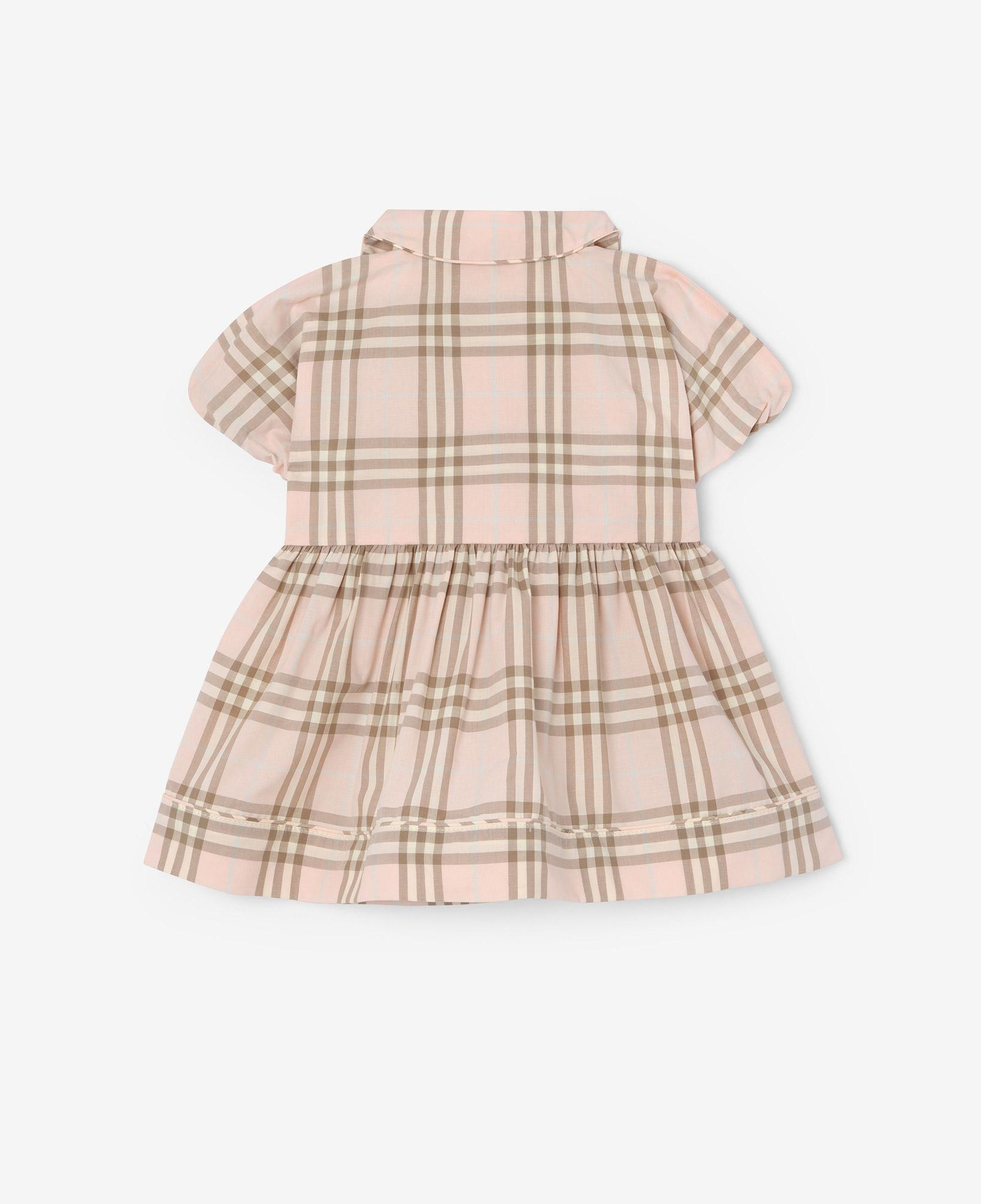 Burberry Bea Check Çocuk Pembe Elbise