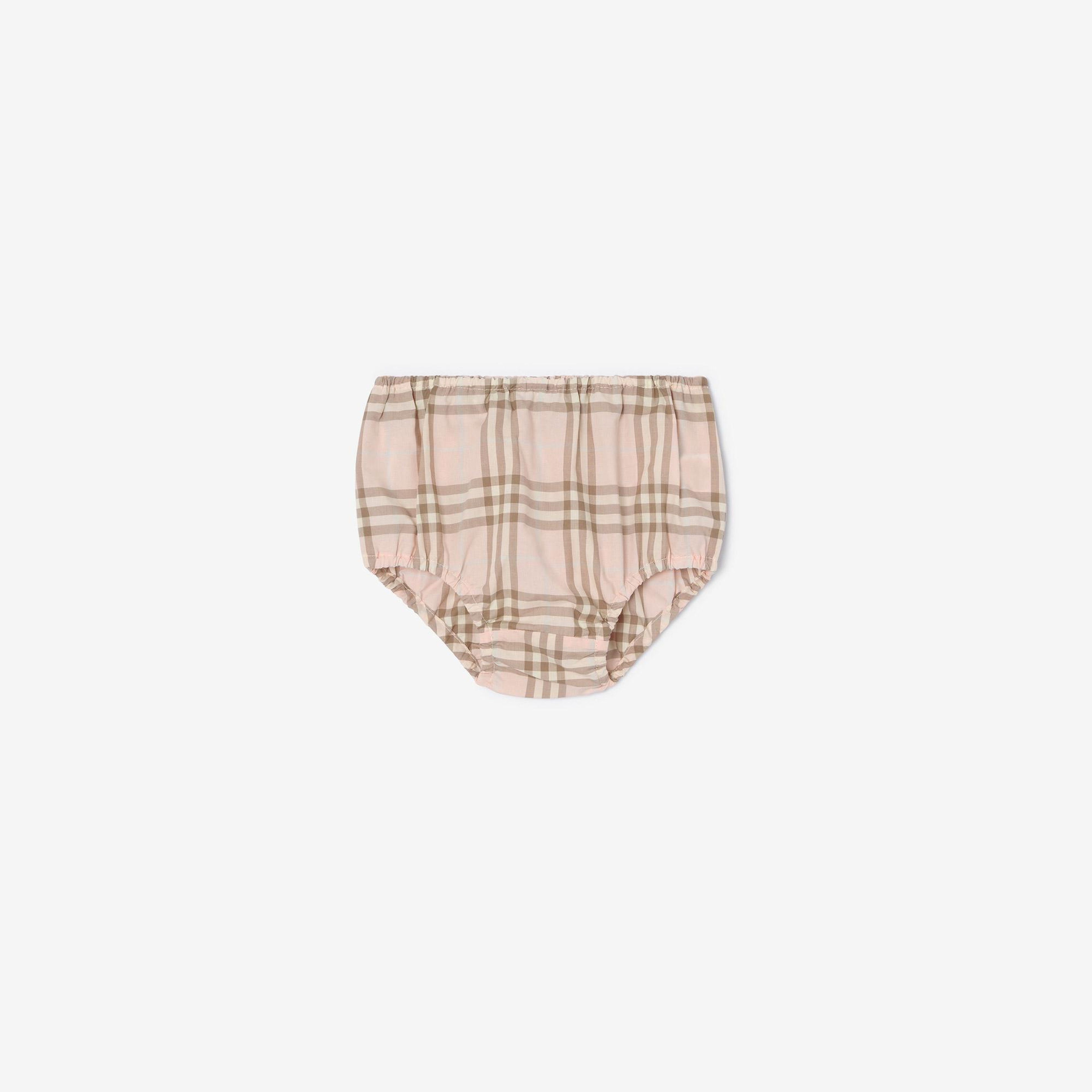 Burberry Bea Check Çocuk Pembe Elbise
