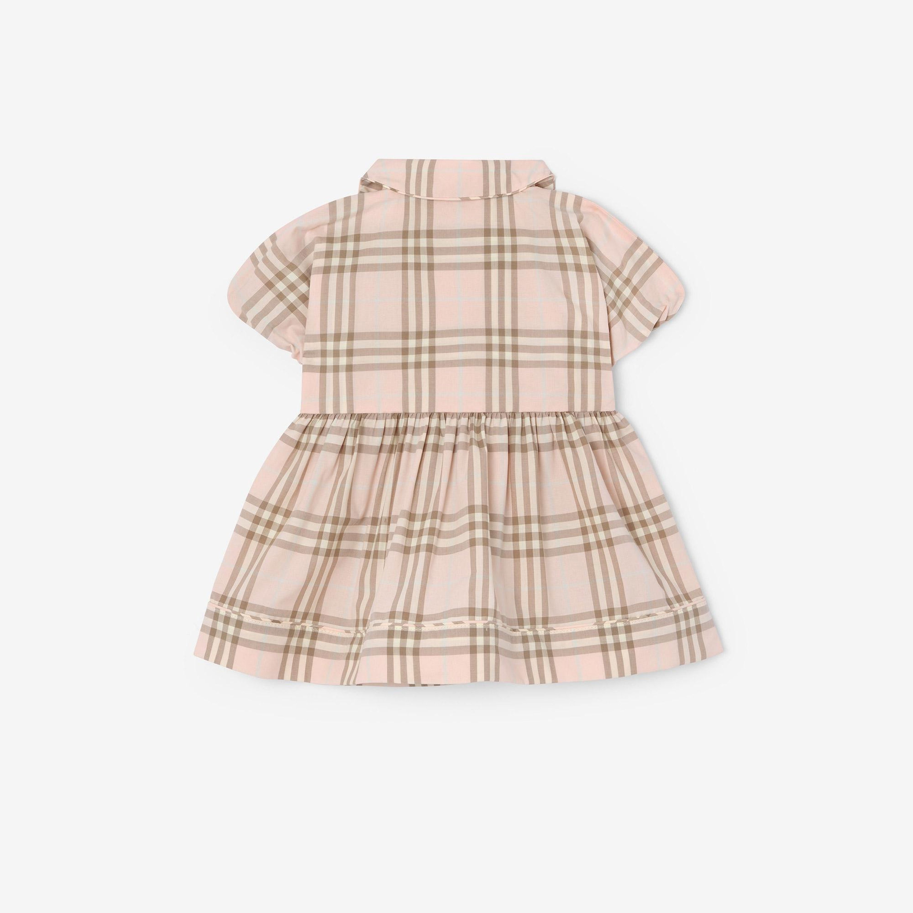 Burberry Bea Check Çocuk Pembe Elbise
