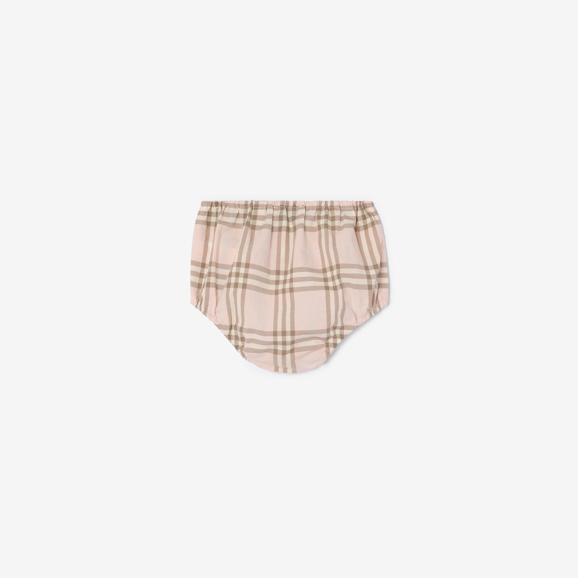Burberry Bea Check Çocuk Pembe Elbise