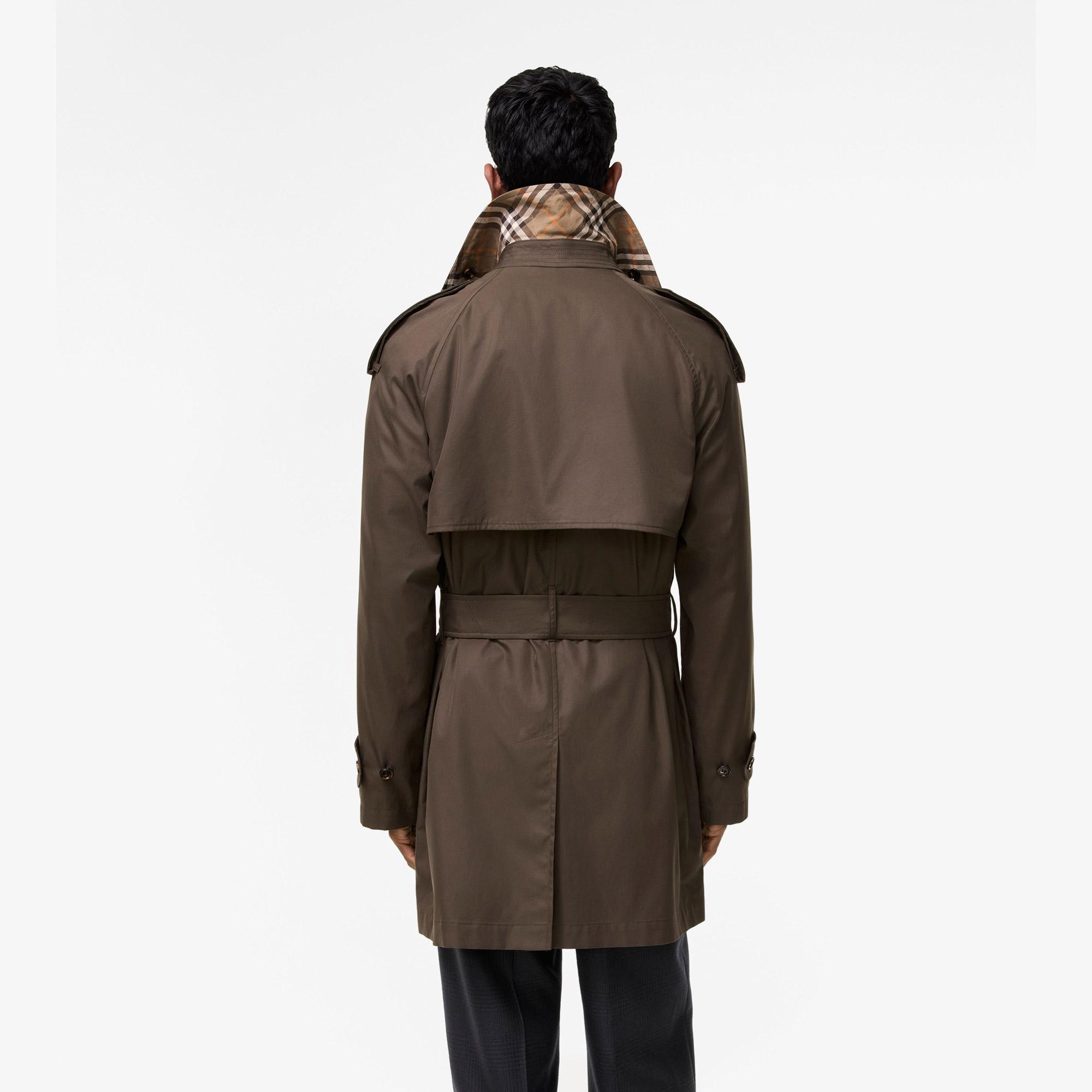 Burberry Leadenham Poplin Erkek Kahverengi Pardesü