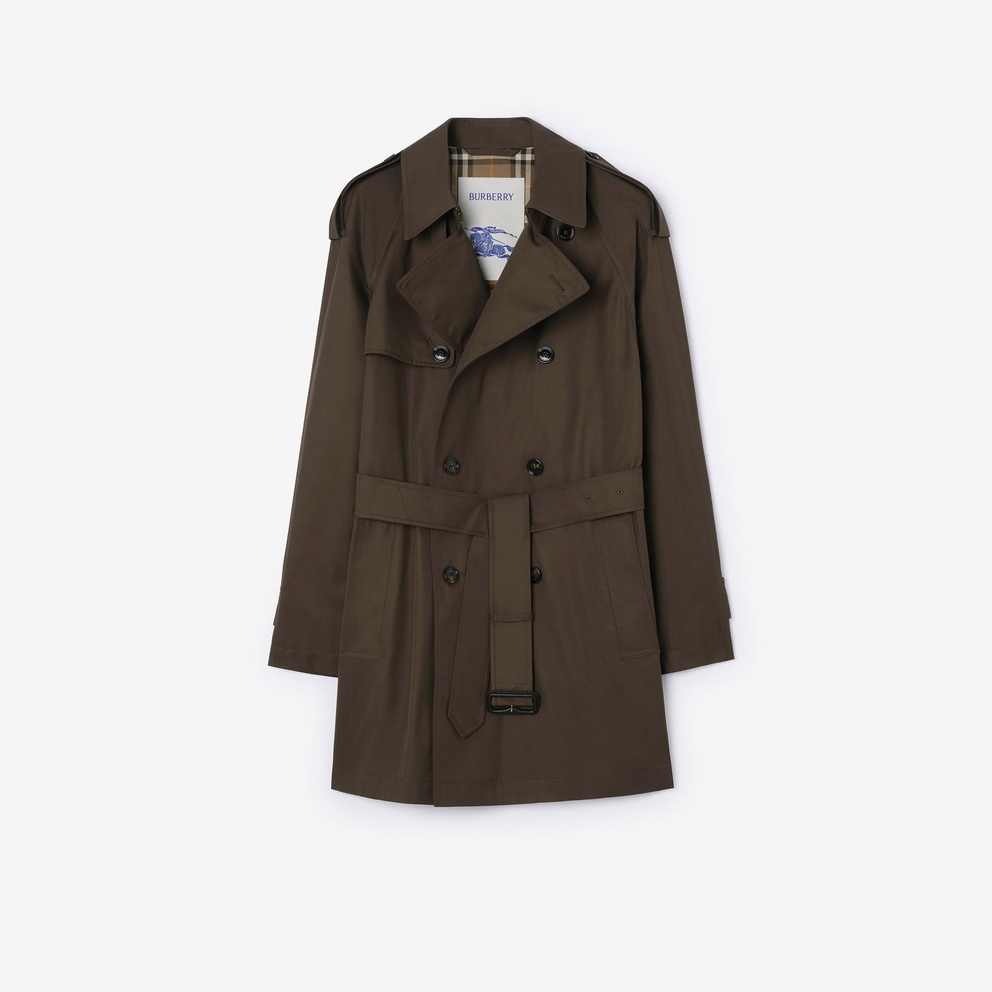 Burberry Leadenham Poplin Erkek Kahverengi Pardesü