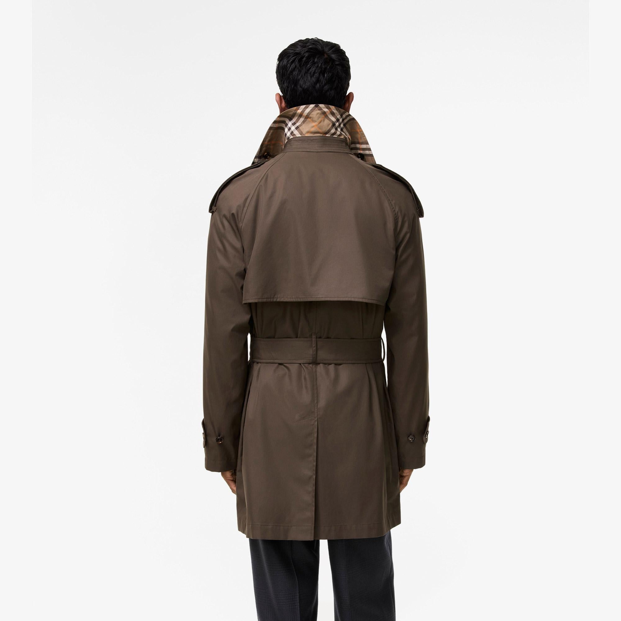 Burberry Leadenham Poplin Erkek Kahverengi Pardesü