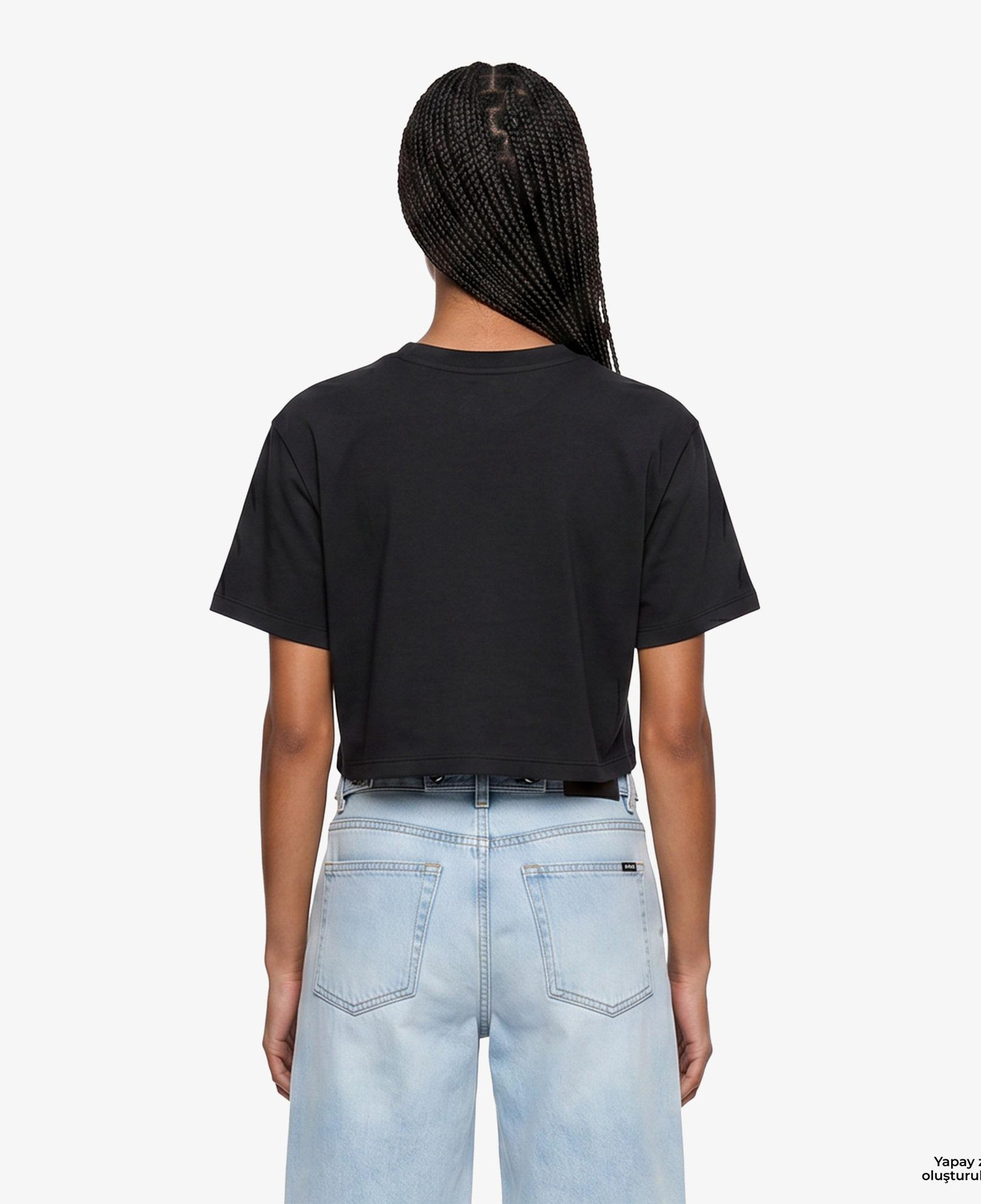 Vans Y2K Boho Relax Crop Kadın Siyah T-Shirt