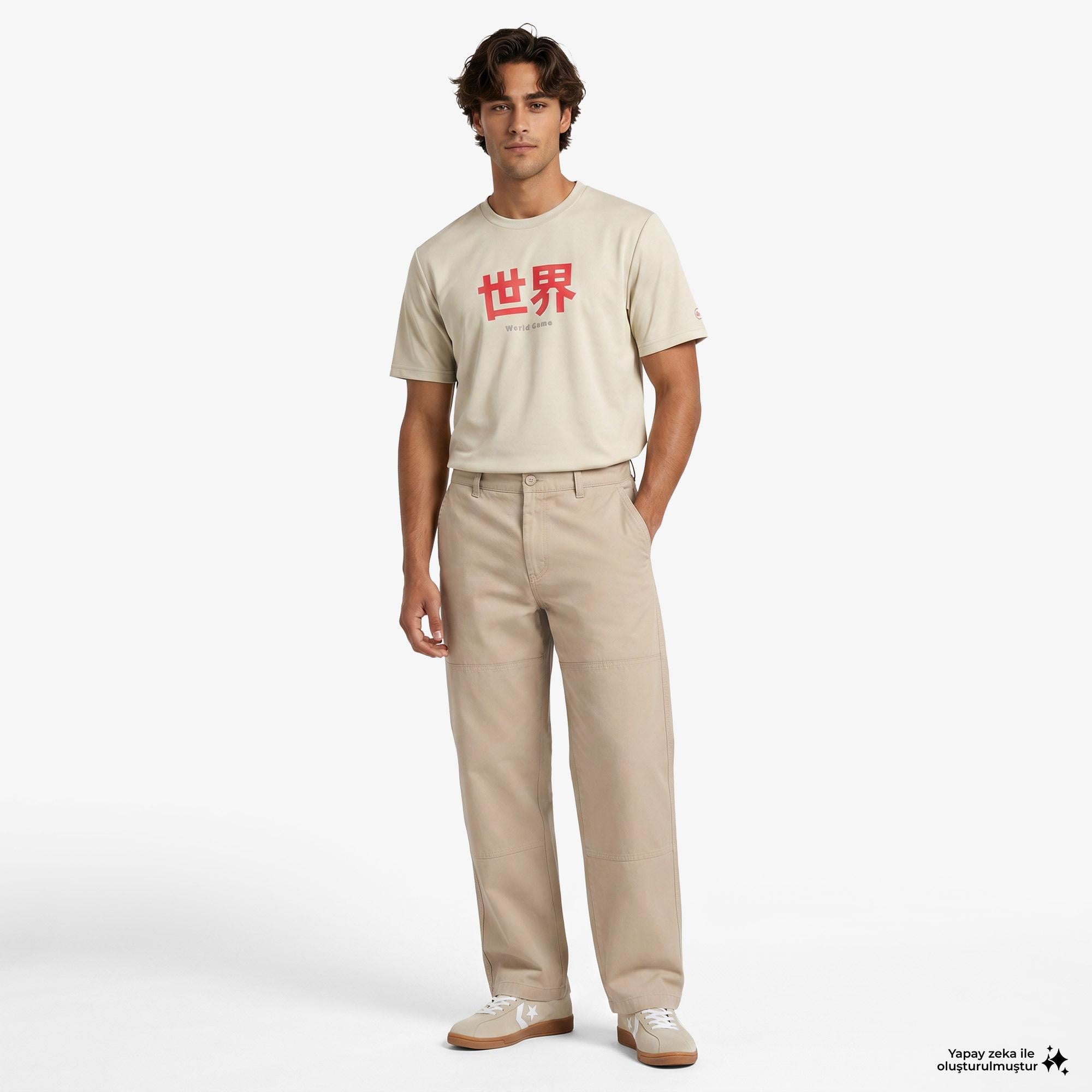 UNITED4 Regular Fit Erkek Krem Pantolon