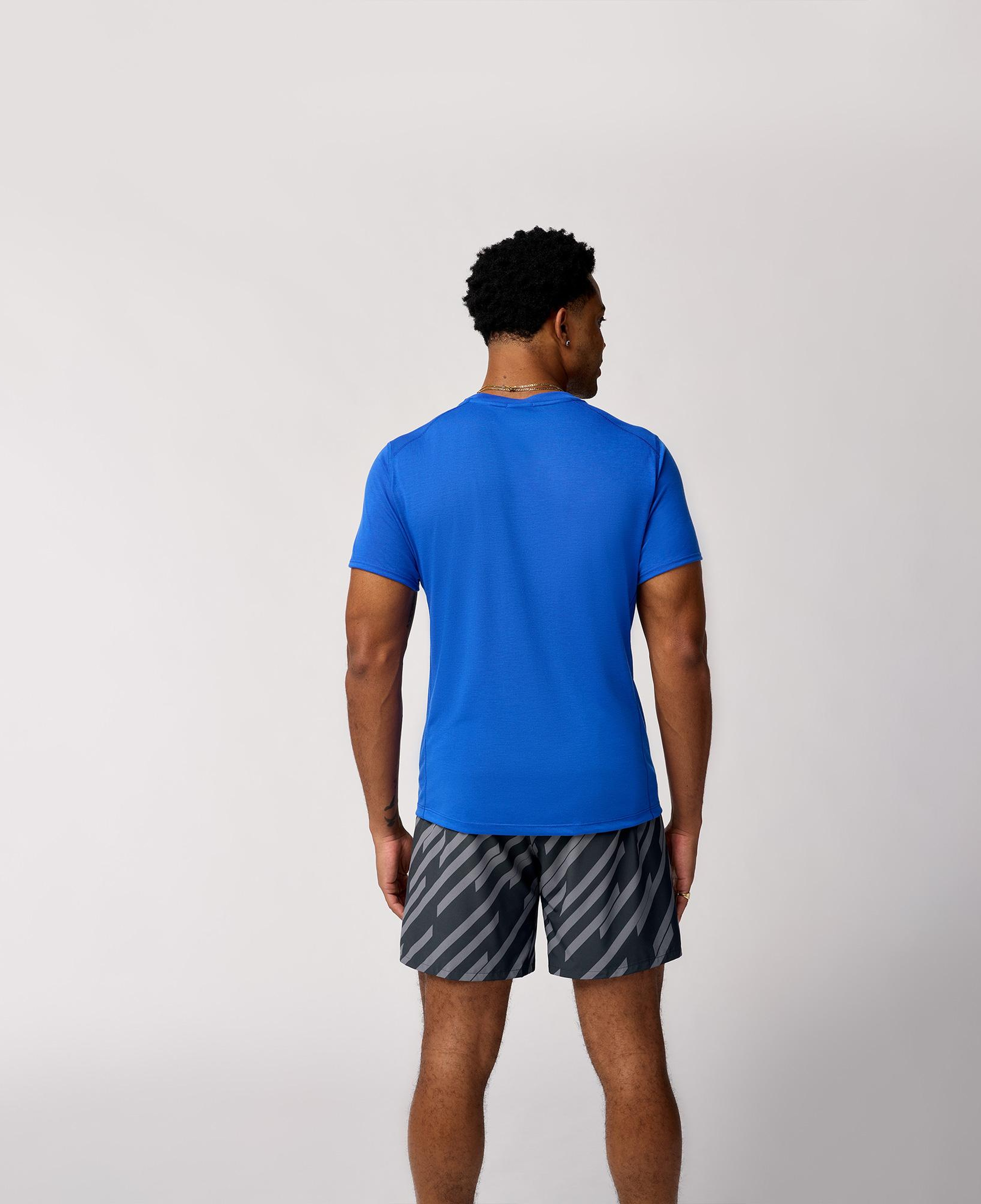 Brooks Distance Sleeve 3.0 Erkek Mavi Koşu T-Shirt