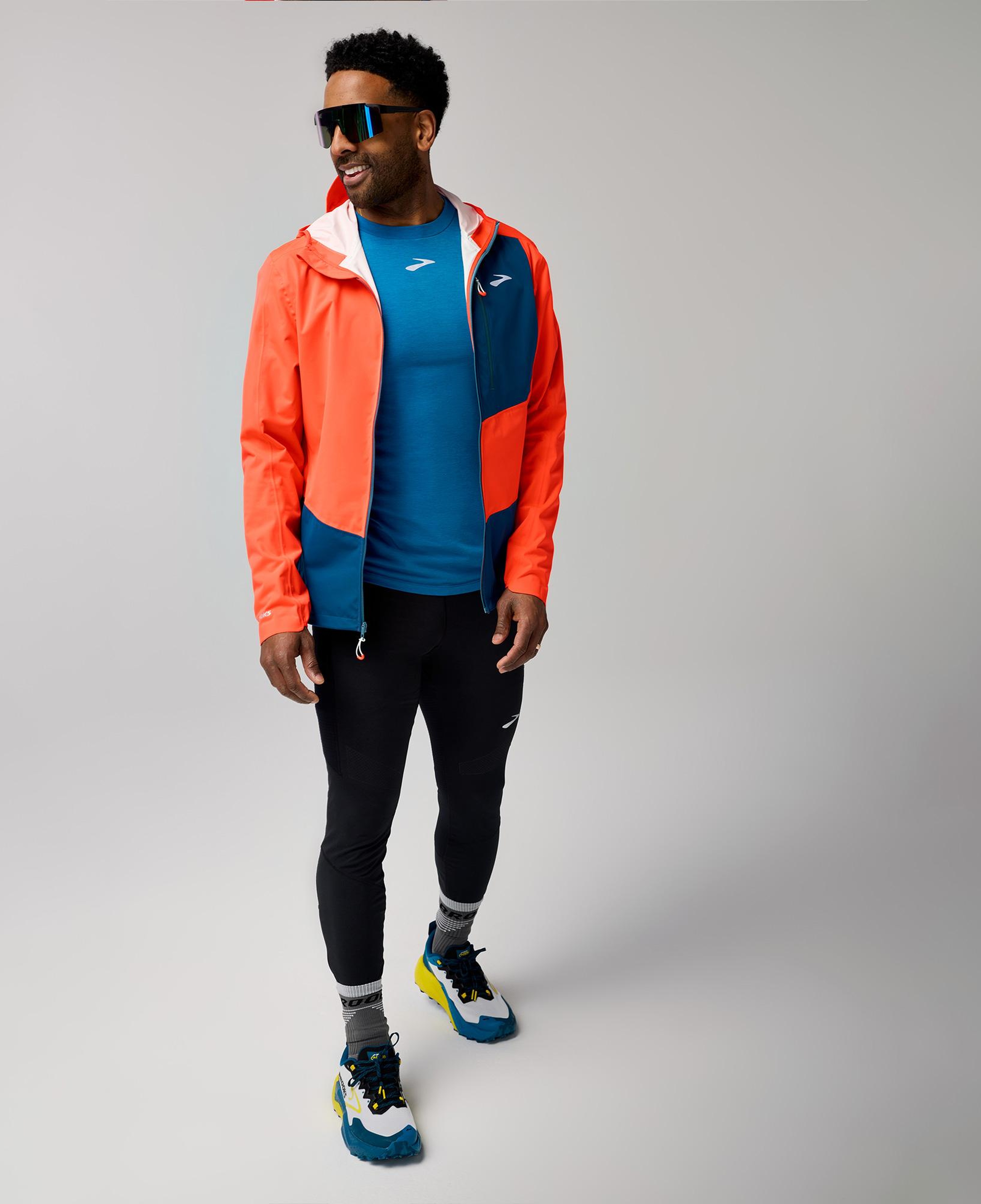 Brooks High Point Waterproof 2 Erkek Turuncu Koşu Ceketi