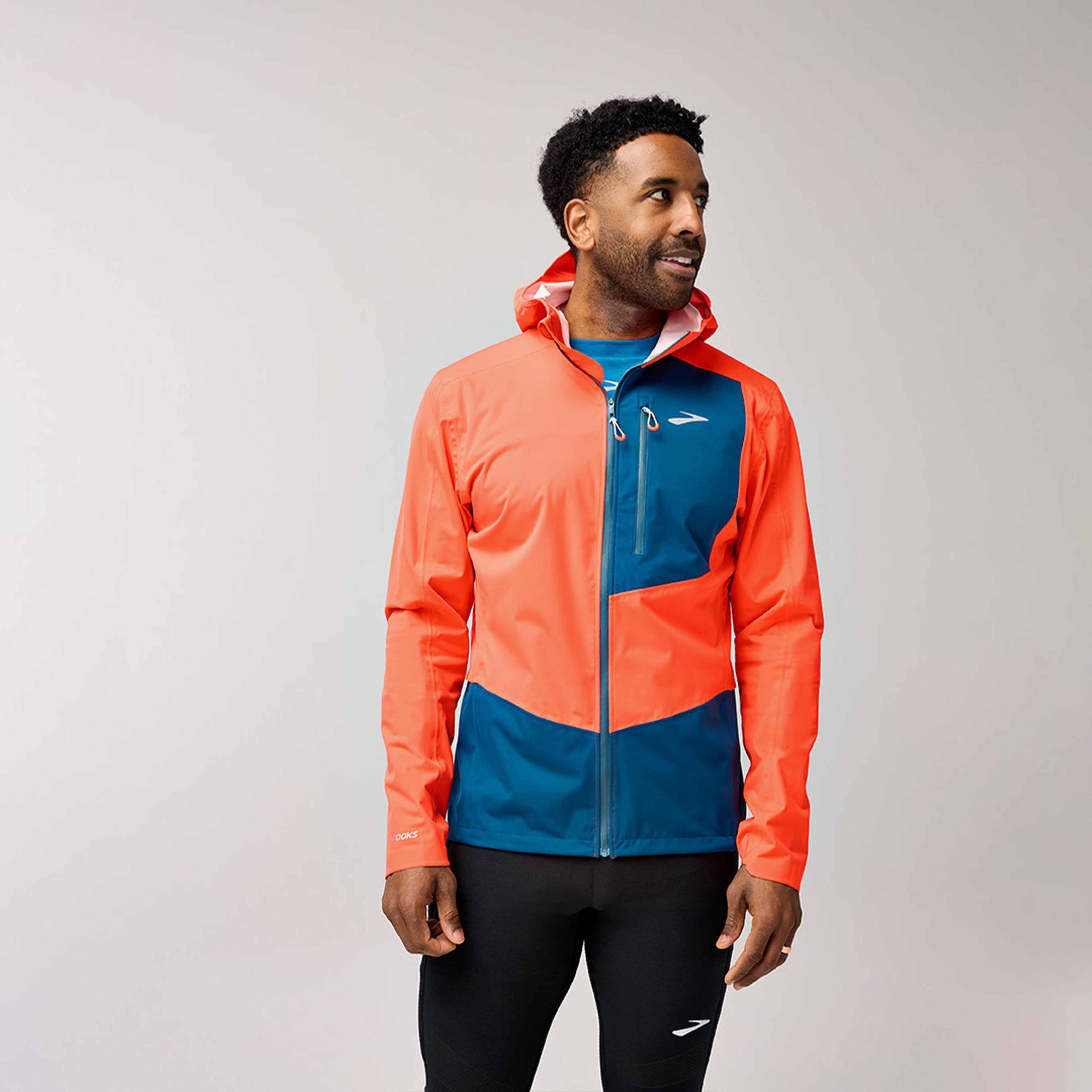 Brooks High Point Waterproof 2 Erkek Turuncu Koşu Ceketi