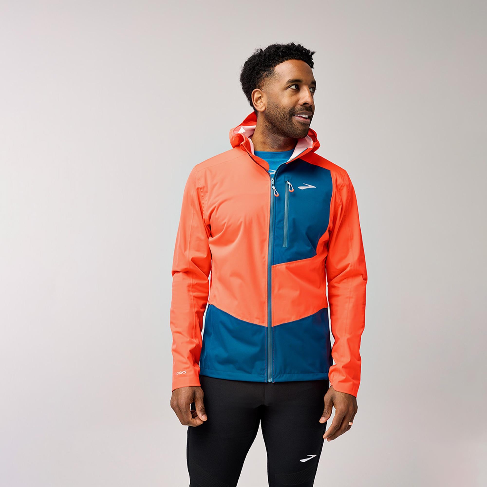 Brooks High Point Waterproof 2 Erkek Turuncu Koşu Ceketi