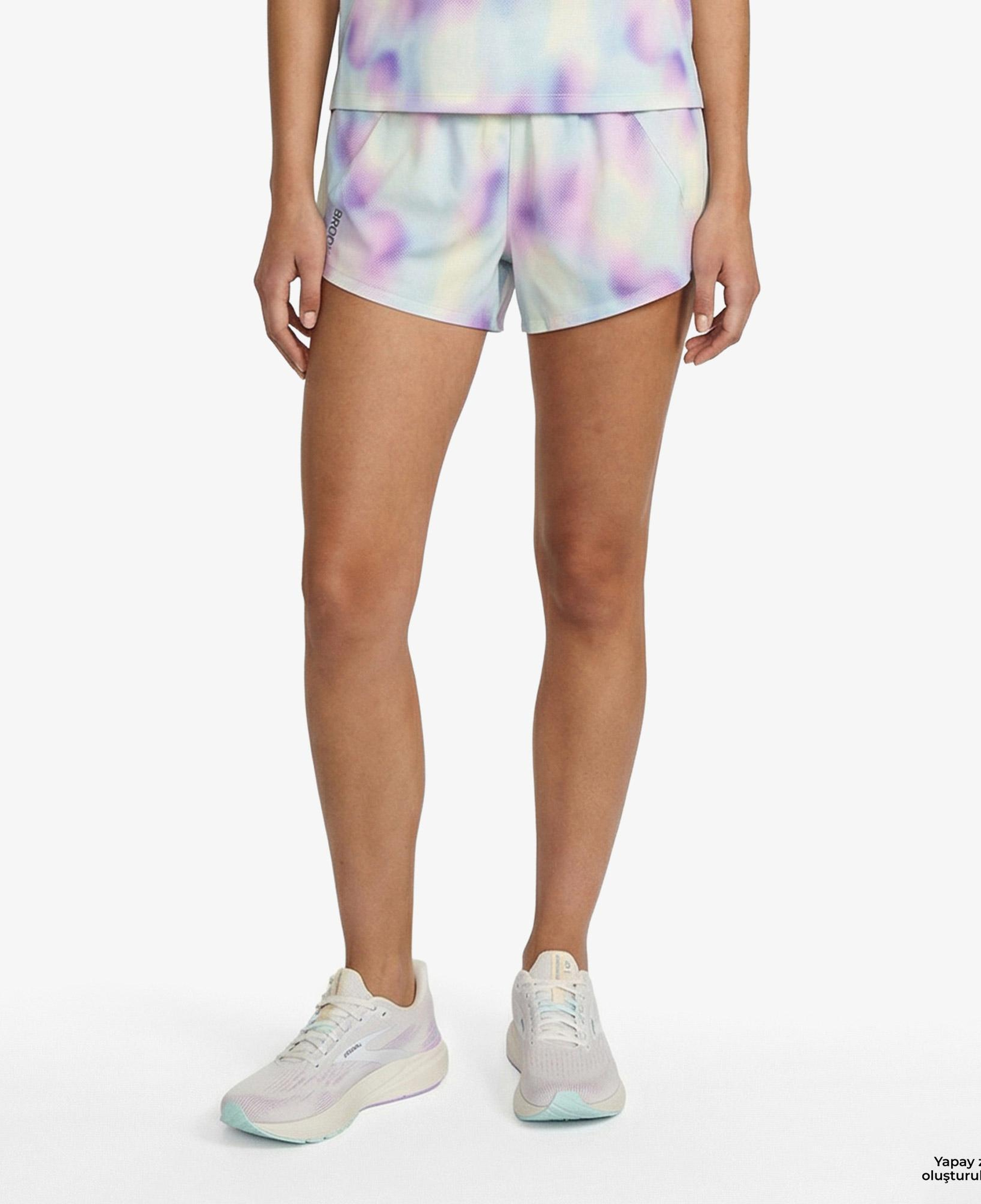 Brooks Dash Printed Kadın Mavi Şort