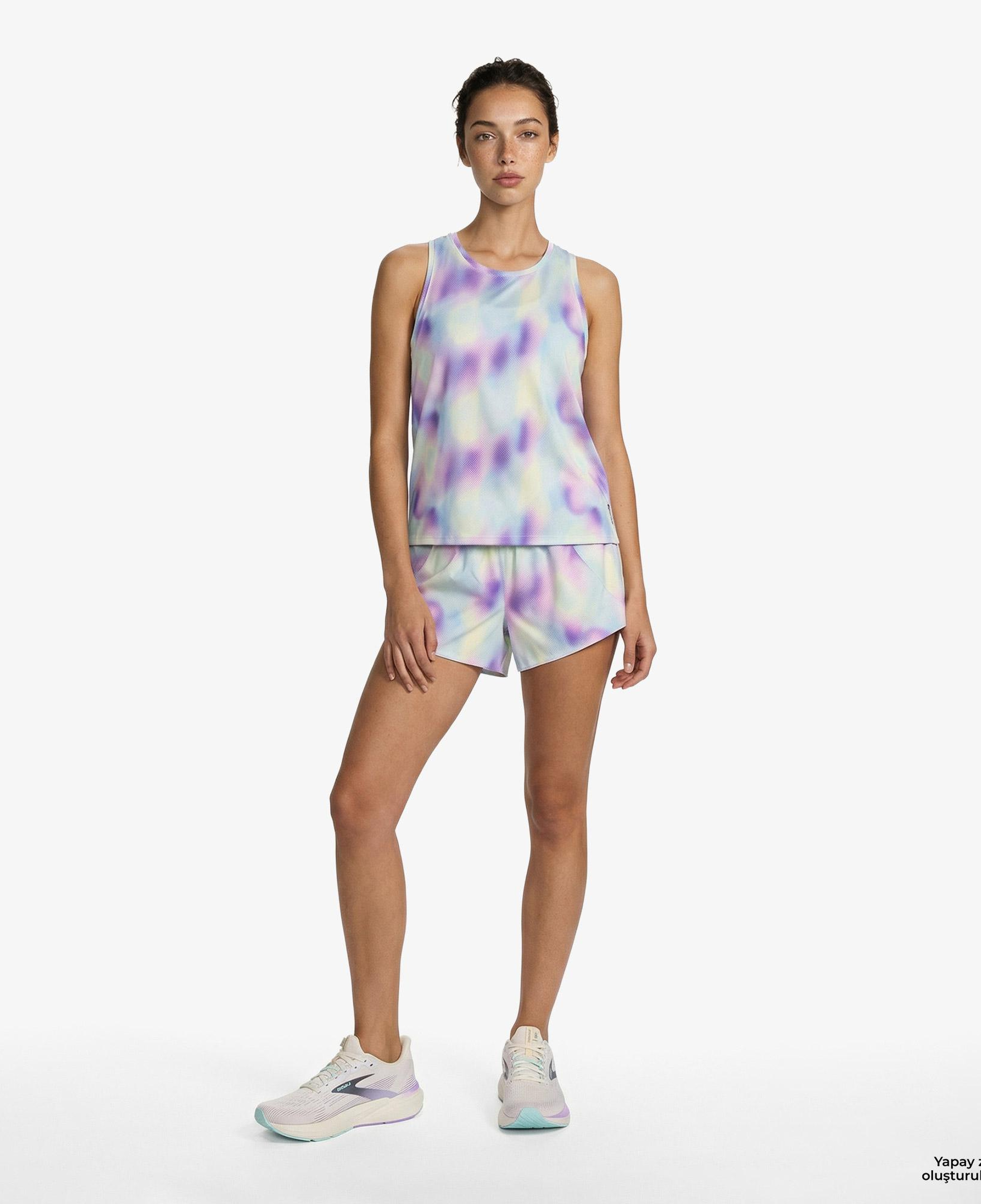 Brooks Dash Printed Kadın Mavi Şort