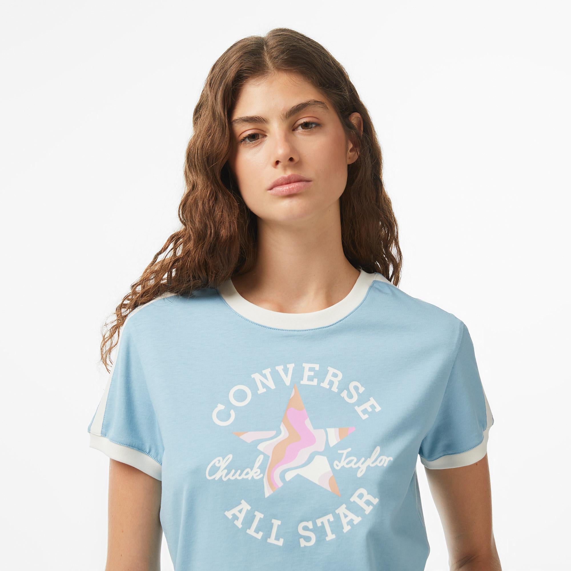 Converse Kadın Mavi T-Shirt