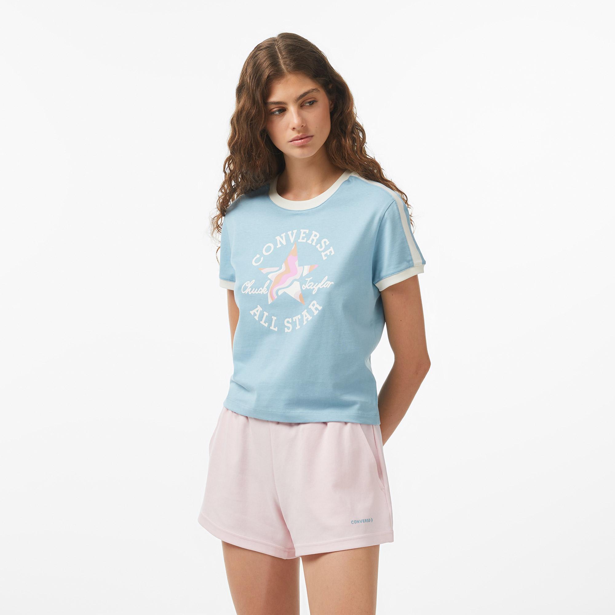 Converse Kadın Mavi T-Shirt